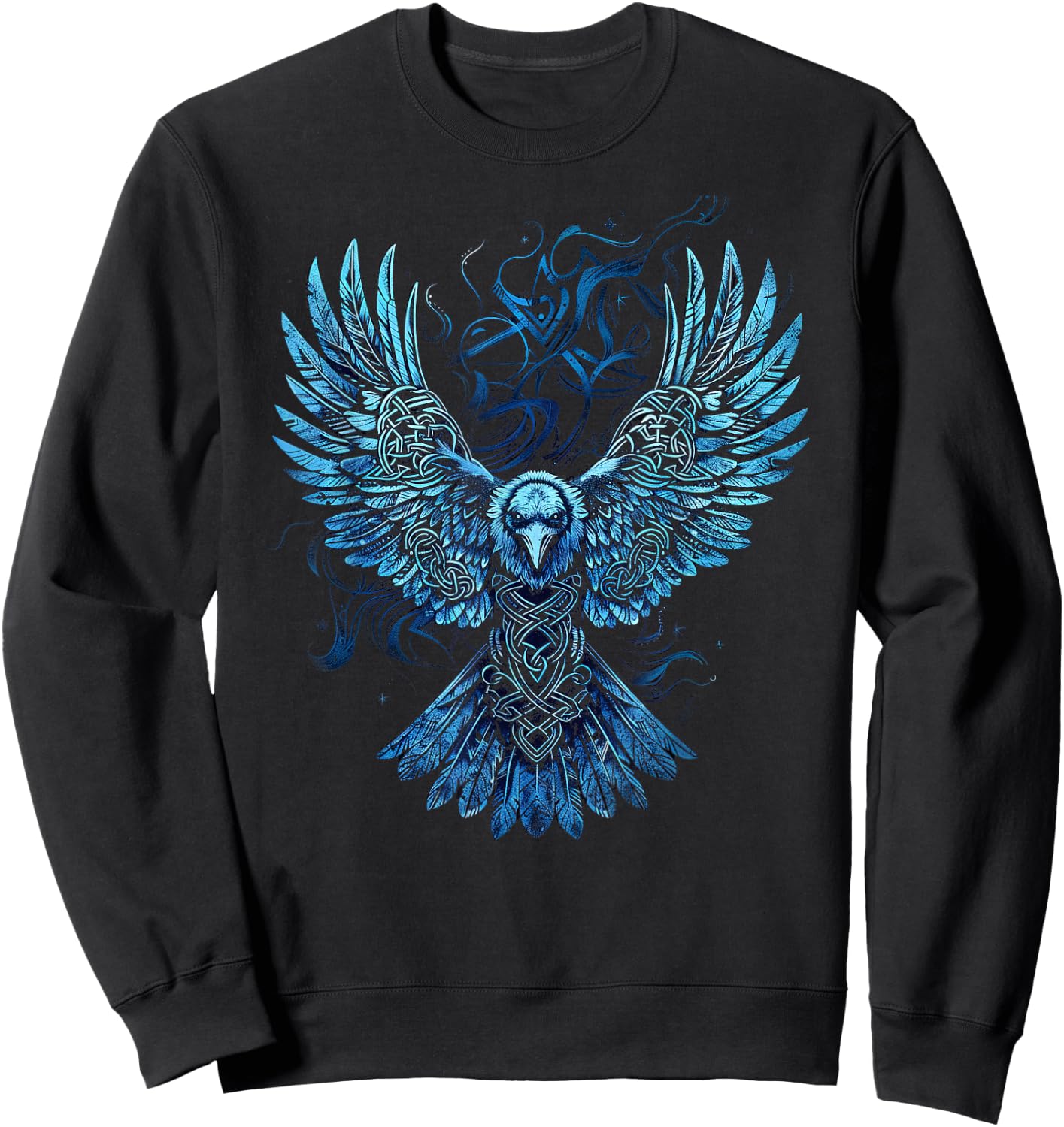 Odin's Raven Viking Valhalla Viking Mythology Sweatshirt - Sweatshirt | Black