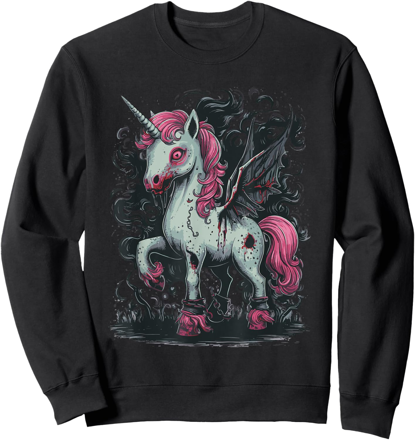 Unicorn Zombie Sweatshirt - Sweatshirt | Black