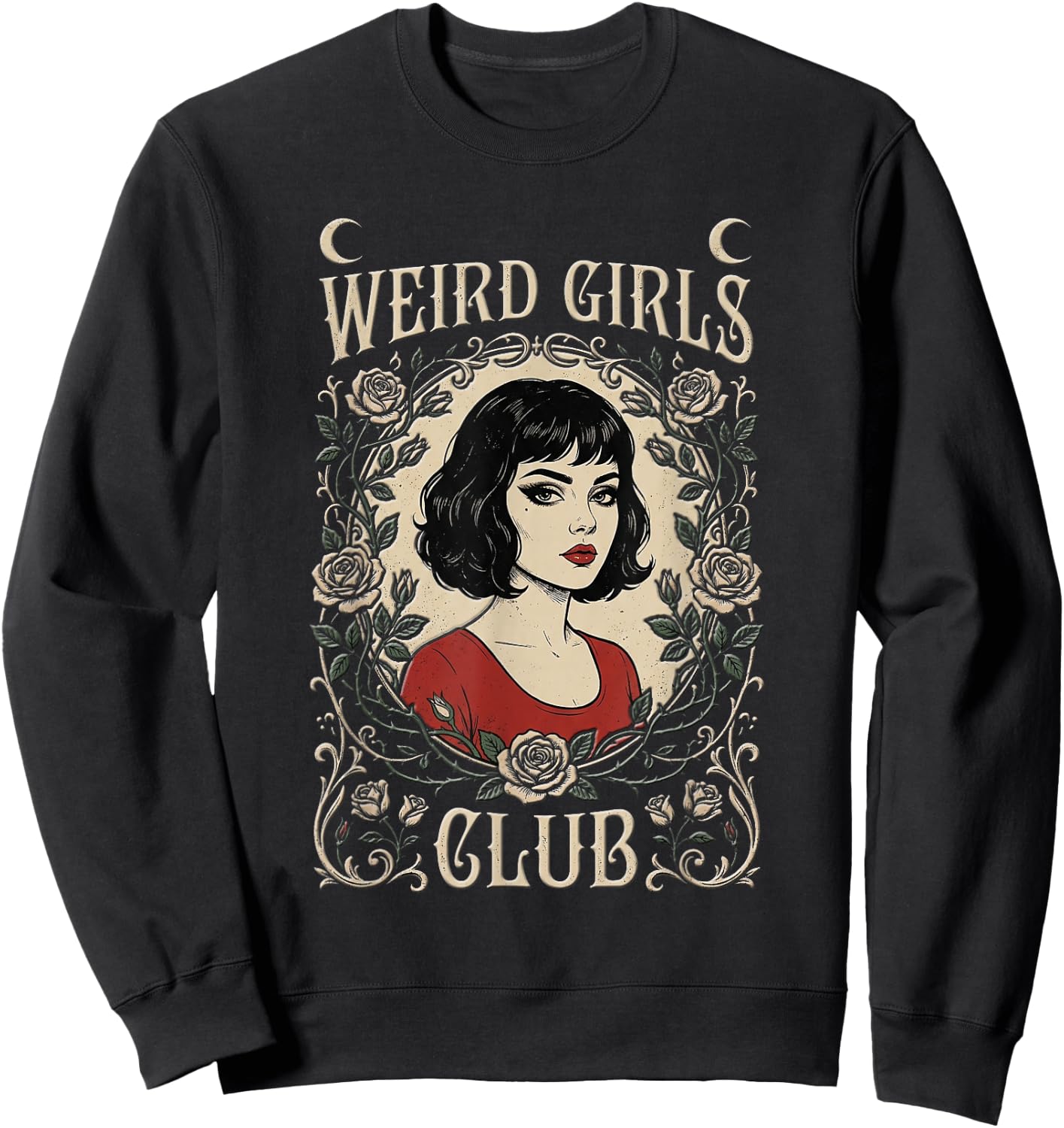 Weird Girls Club Sweatshirt - Sweatshirt | Black
