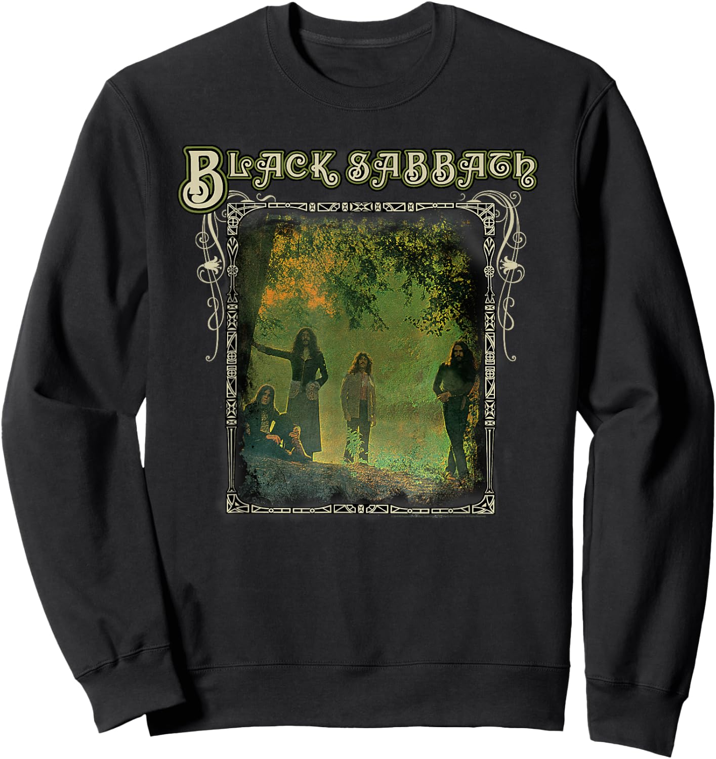 Black Sabbath Band Garden Photo Sweatshirt - Sweatshirt | Black