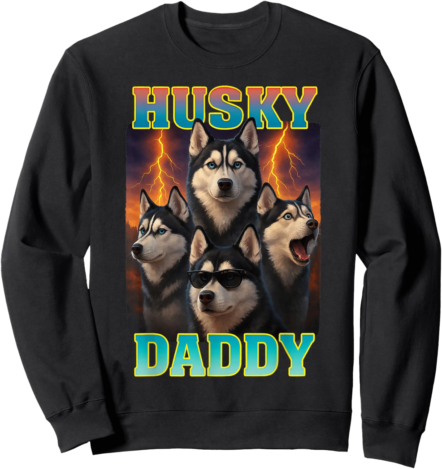 Papa Husky Sweatshirt - Sweatshirt | Black
