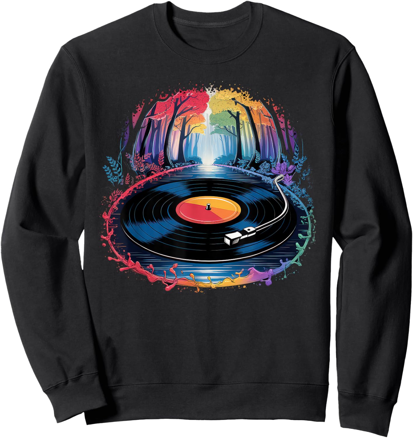Vinyl Vinyl Switch Turntable Vintage Platinum Sweatshirt - Sweatshirt | Black