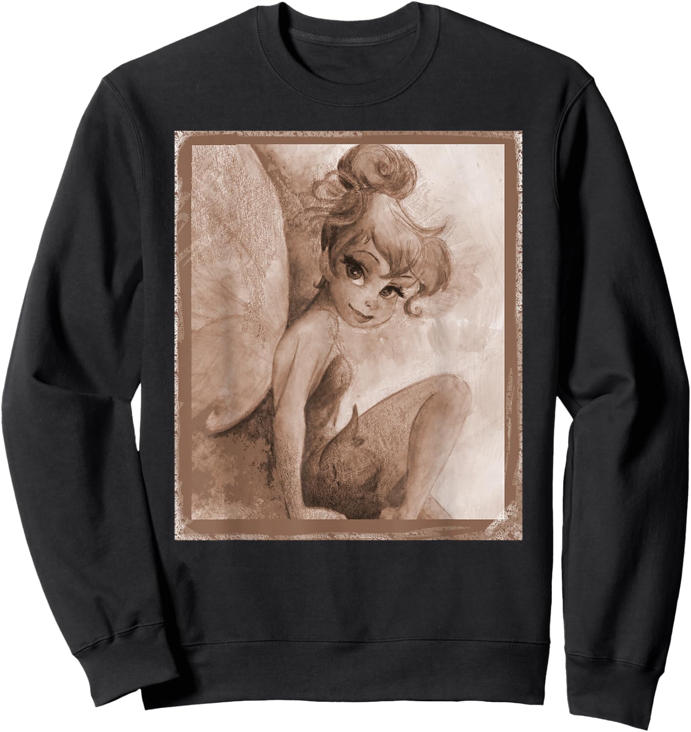 Tinkerbell Nostalgie Kunstwerk Sweatshirt - Sweatshirt | Black
