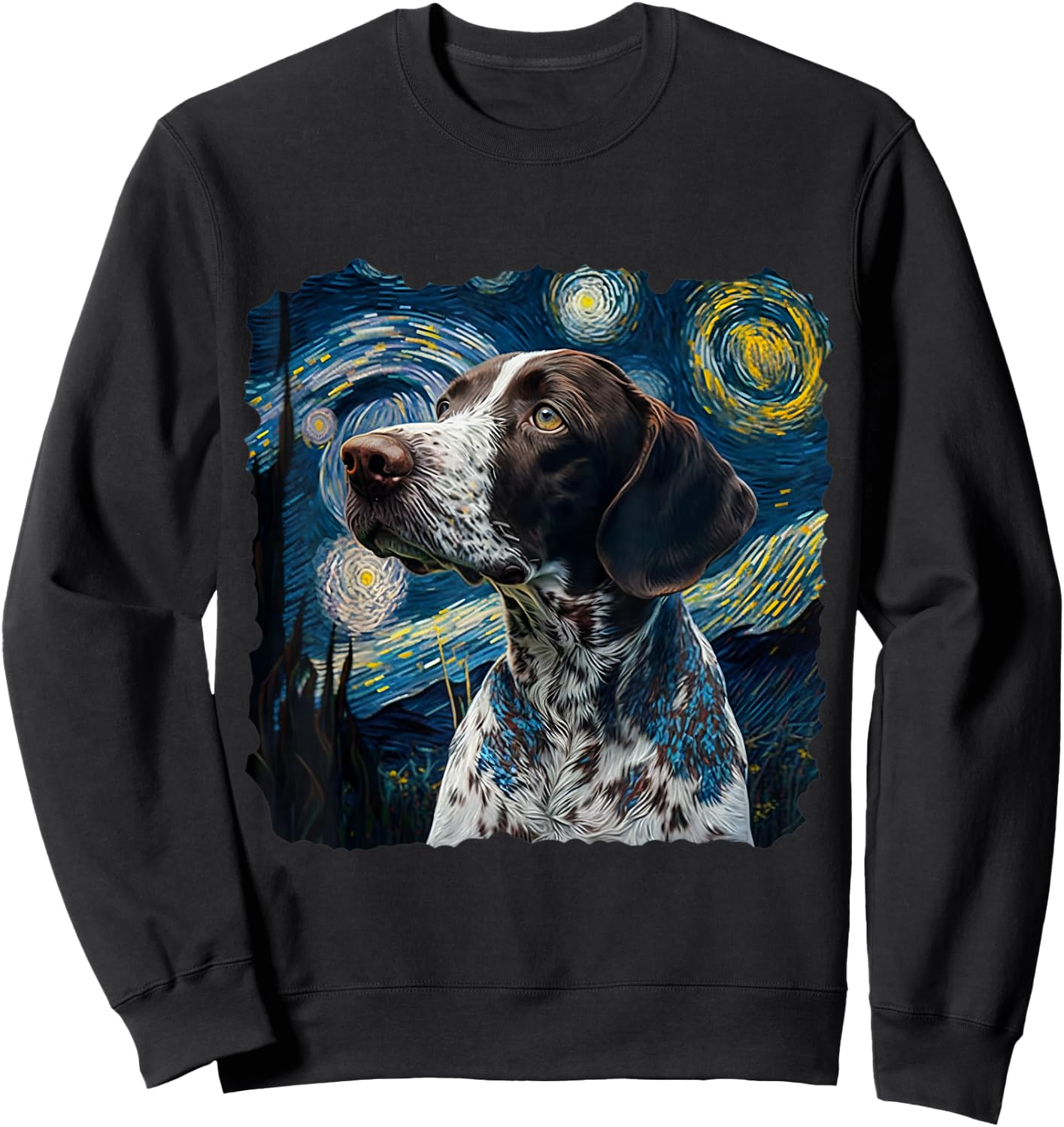 German Shorthair Pointer Funny GSP DAD MOM Sweatshirt - Sweatshirt | Black