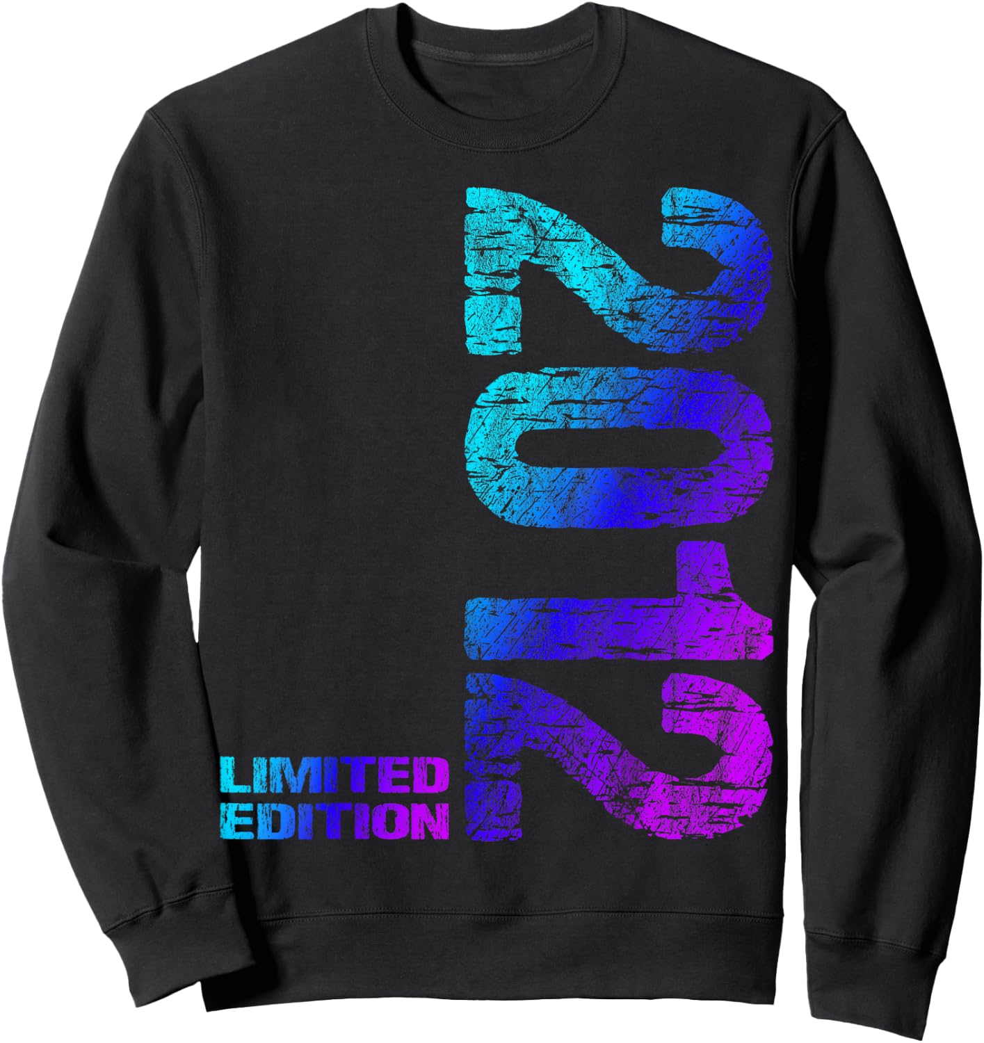 12th Birthday 2012 Limited Edition Boy Girl , black Sweatshirt - Sweatshirt | Black
