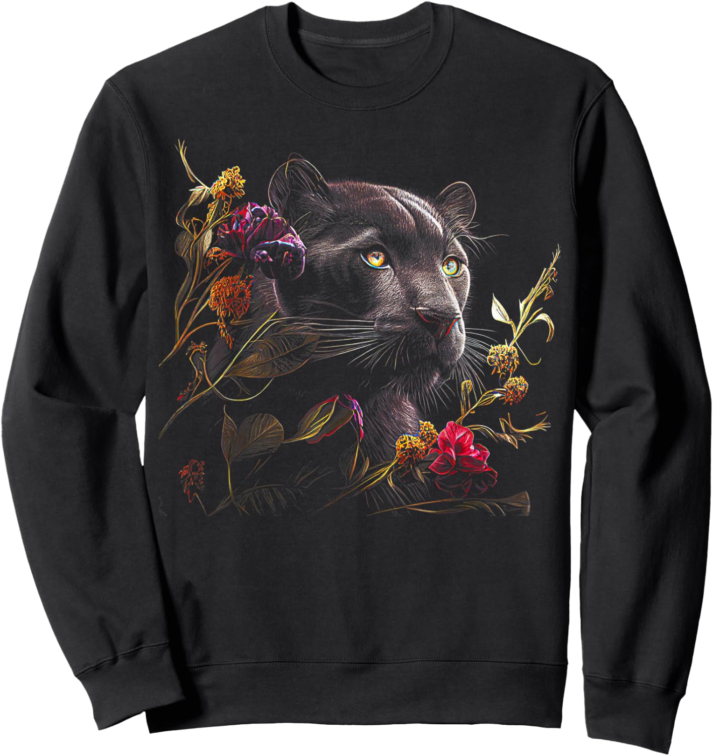 Panther Lover animal Big Cat Panther Animal black Sweatshirt - Sweatshirt | Black