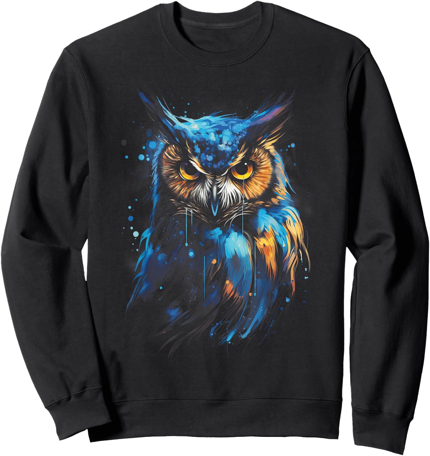 Owl Bird Sweatshirt - Sweatshirt | Black