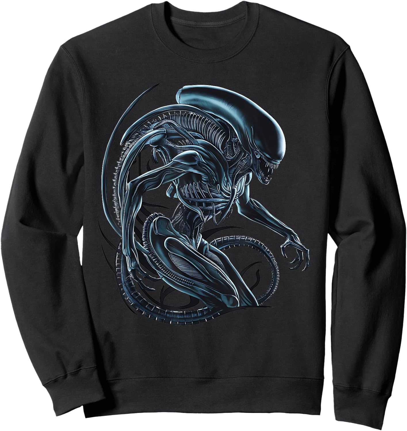 Xenomorph Alien Illustrated Poster, Black, S Sweatshirt - Sweatshirt | Black
