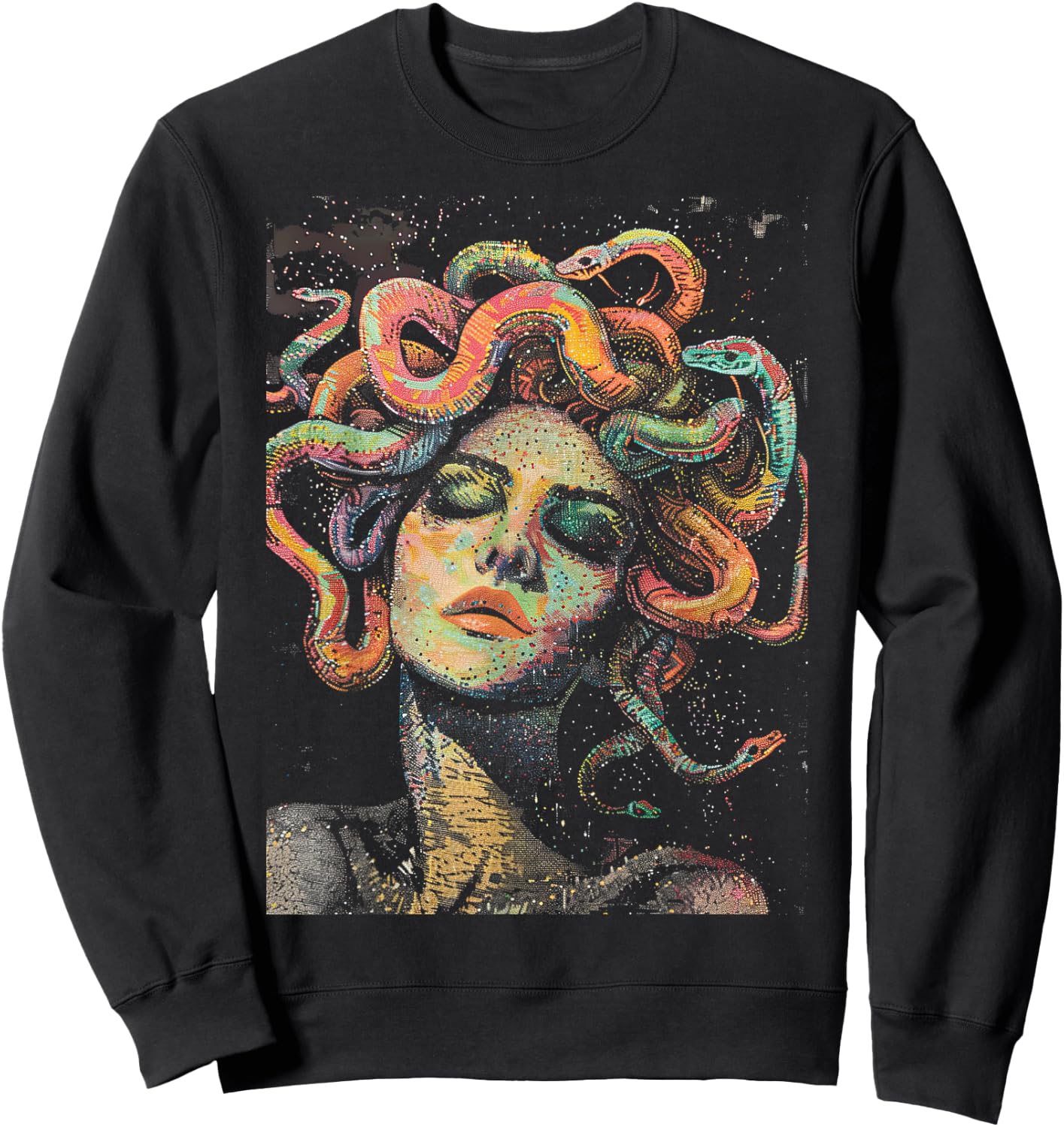 Medusa Gorgon Greek Mythology Sweatshirt - Sweatshirt | Black