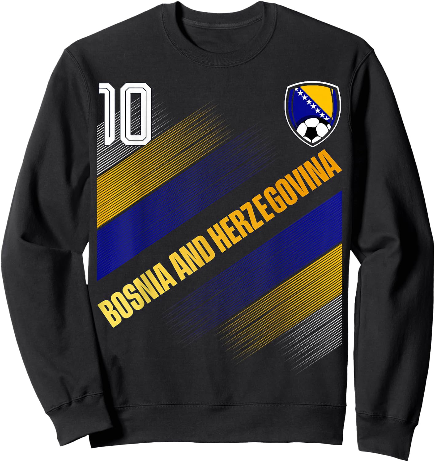 Bosnia and Herzegovina Flag Bosnian Pride Lovers Sweatshirt - Sweatshirt | Black
