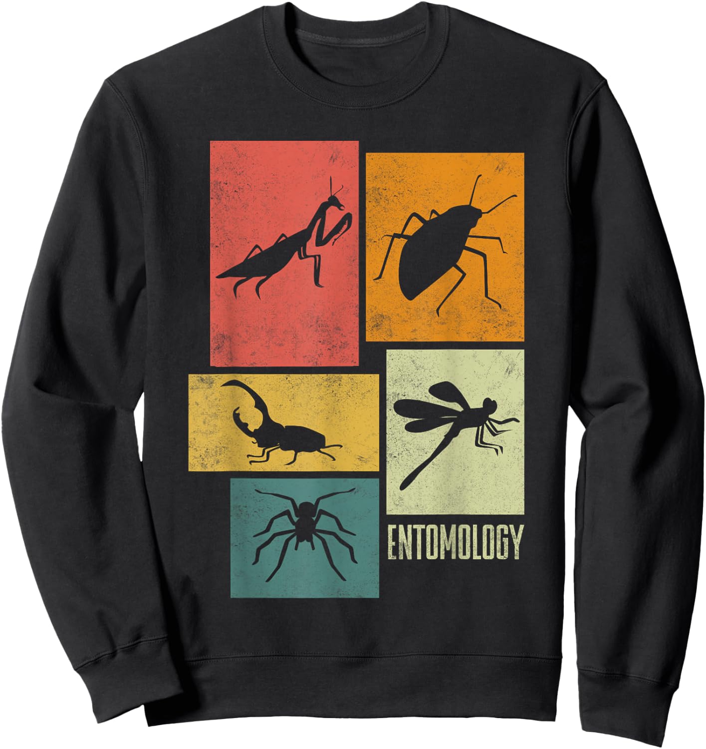 Entomologie Entomologe Insekten Silhouetten Sweatshirt - Sweatshirt | Black
