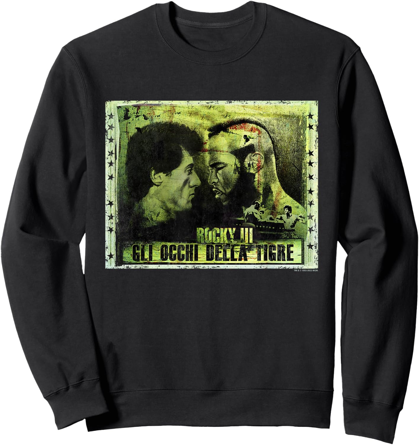 Rocky III Clubber Lang Eyes Of The Tiger Sweatshirt - Sweatshirt | Black