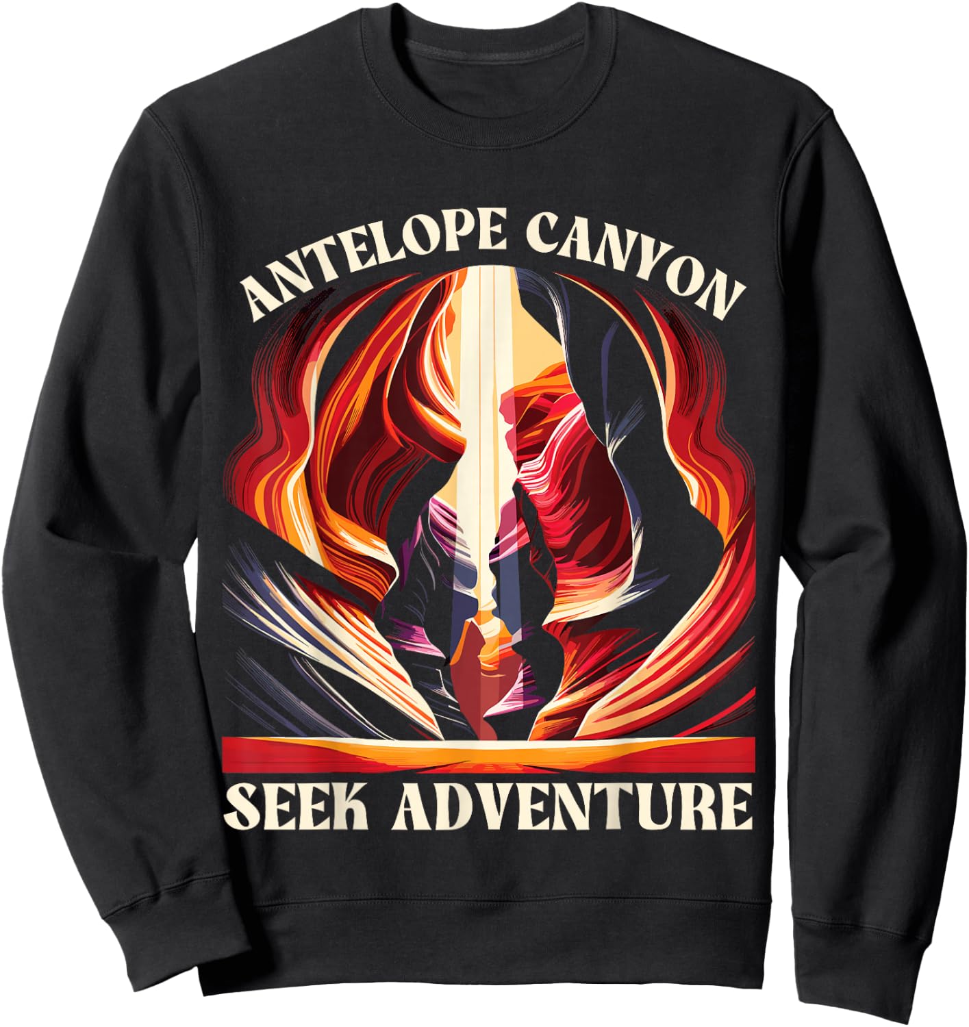 Antelope Canyon Arizona, Antelope Canyon Sweatshirt - Sweatshirt | Black