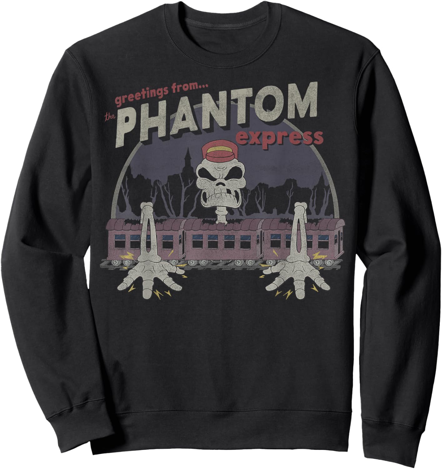 Cuphead Greetings from The Phantom Express Sweatshirt - Sweatshirt | Black
