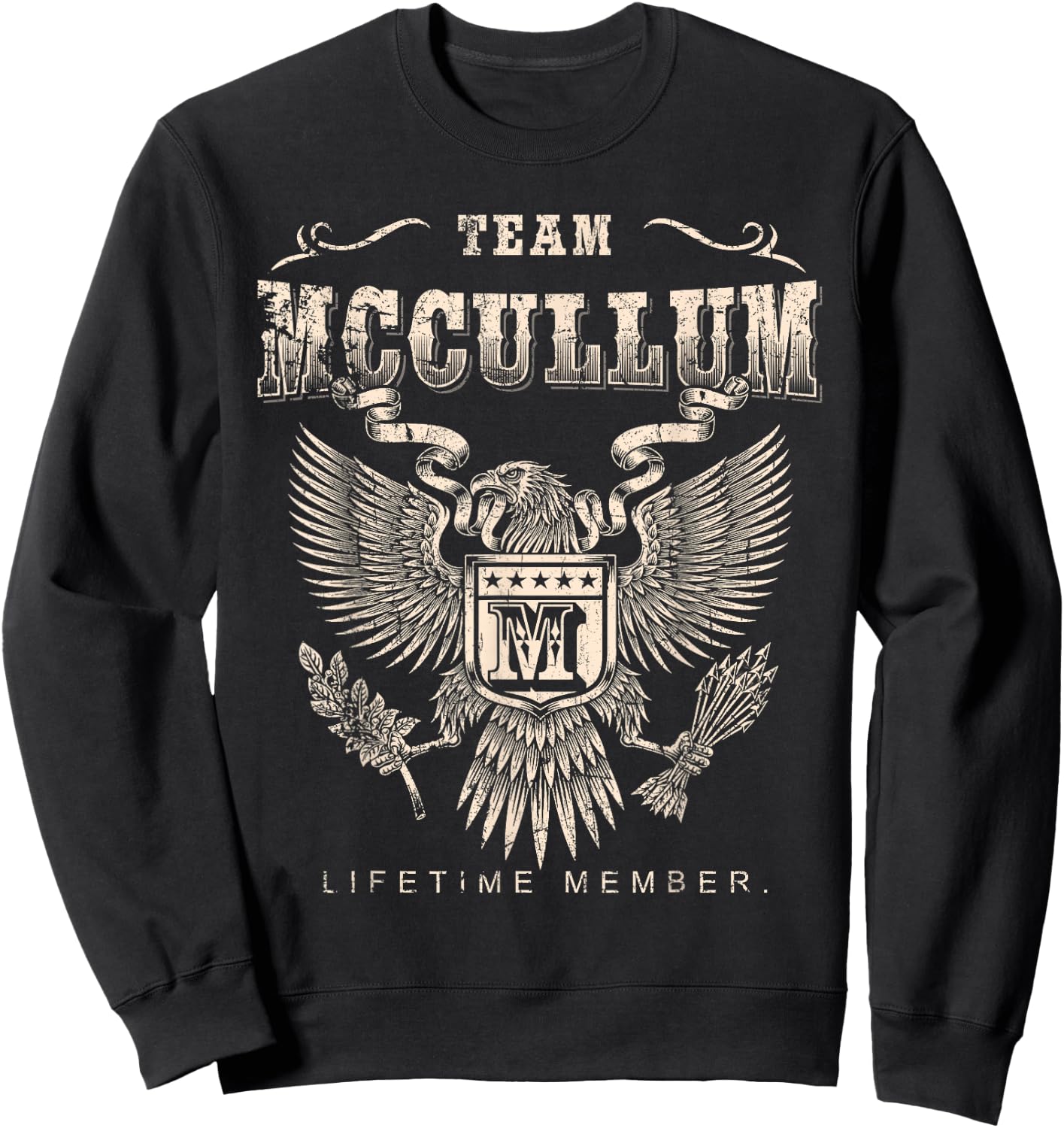 Team Mccullum Family Name Lifetime Member Sweatshirt - Sweatshirt | Black