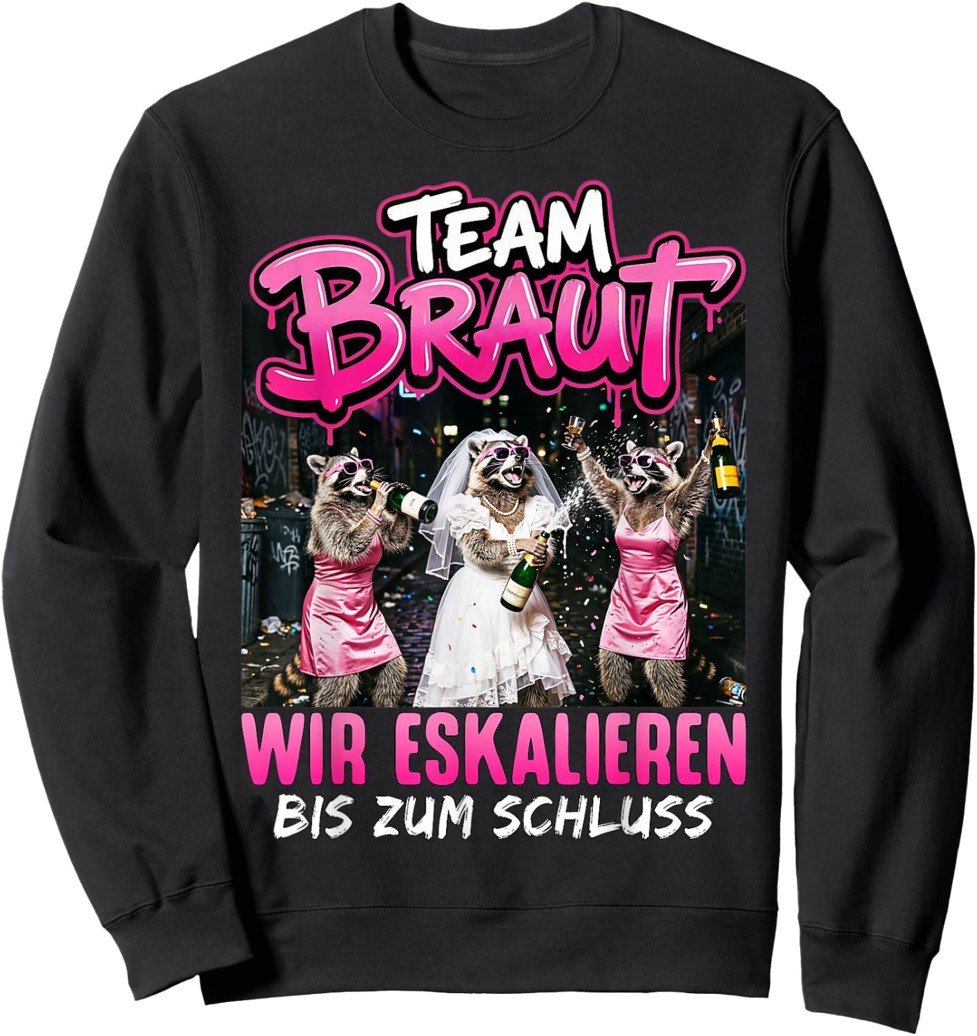 JGA Frauen Junggesellenabschied Frauen Polterabend Sweatshirt - Sweatshirt | Black