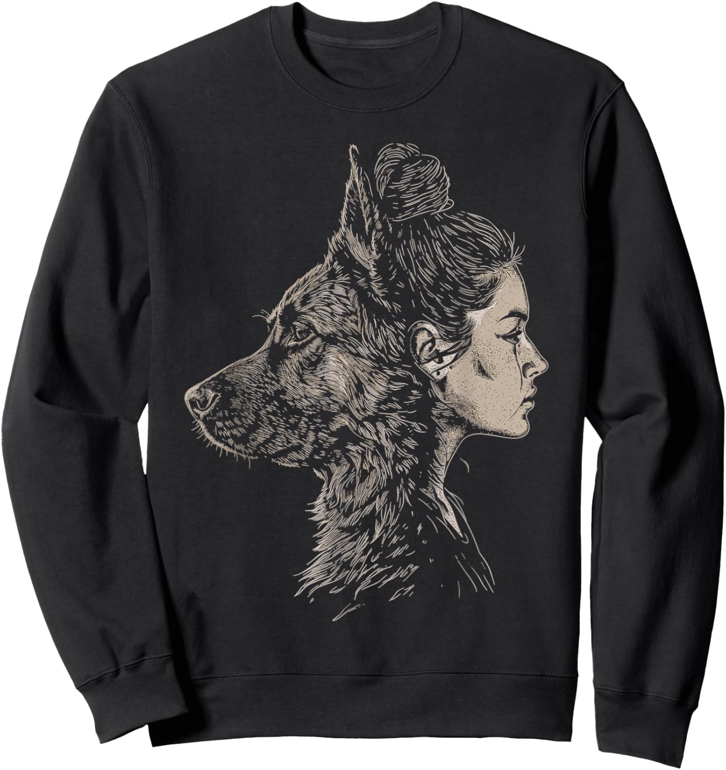 German Shepherd Mom Dog Art Lover Mother's Day Sweatshirt - Sweatshirt | Black