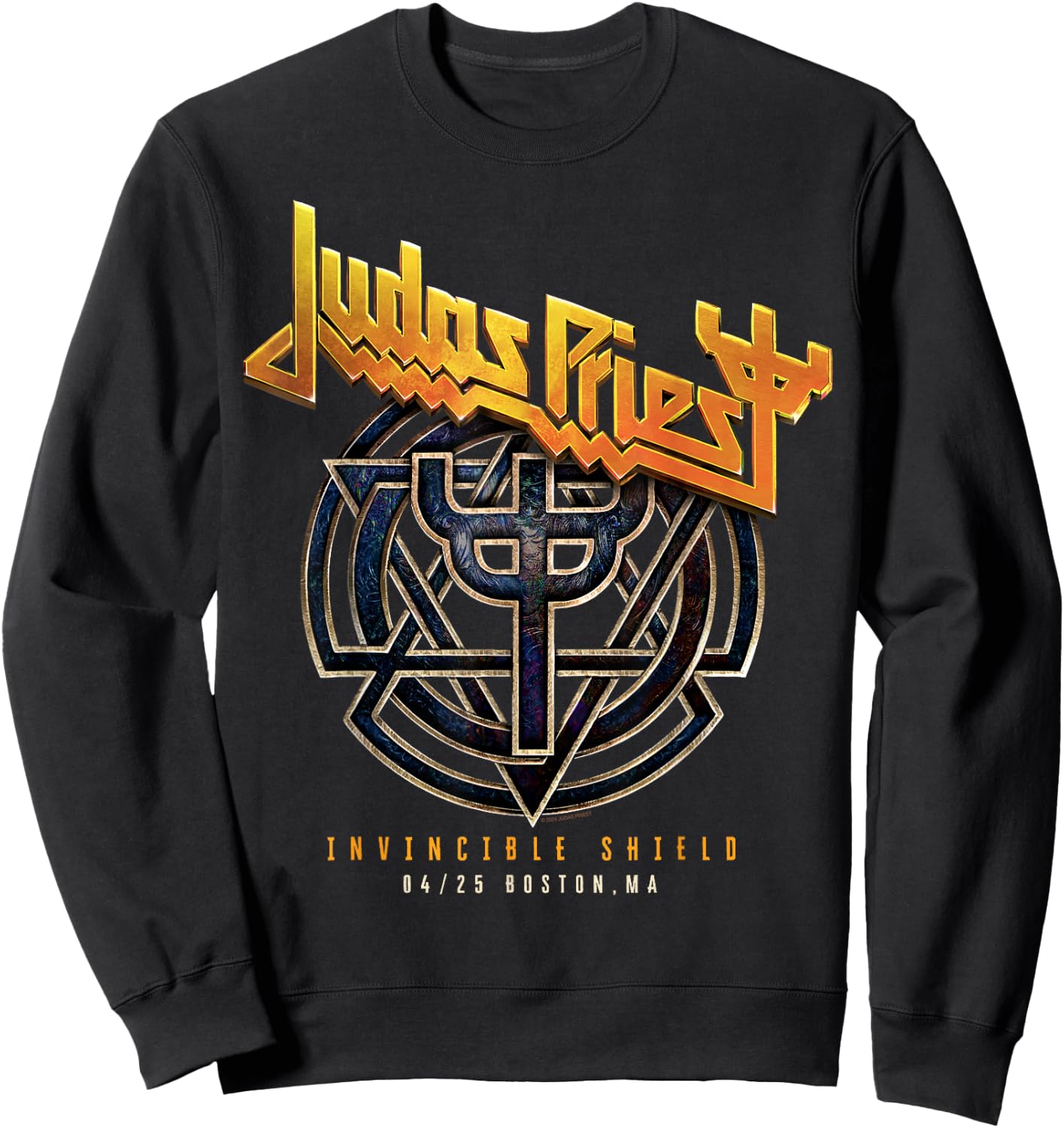 Judas Priest Invincible Shield Tour 2024 Boston Sweatshirt - Sweatshirt | Black