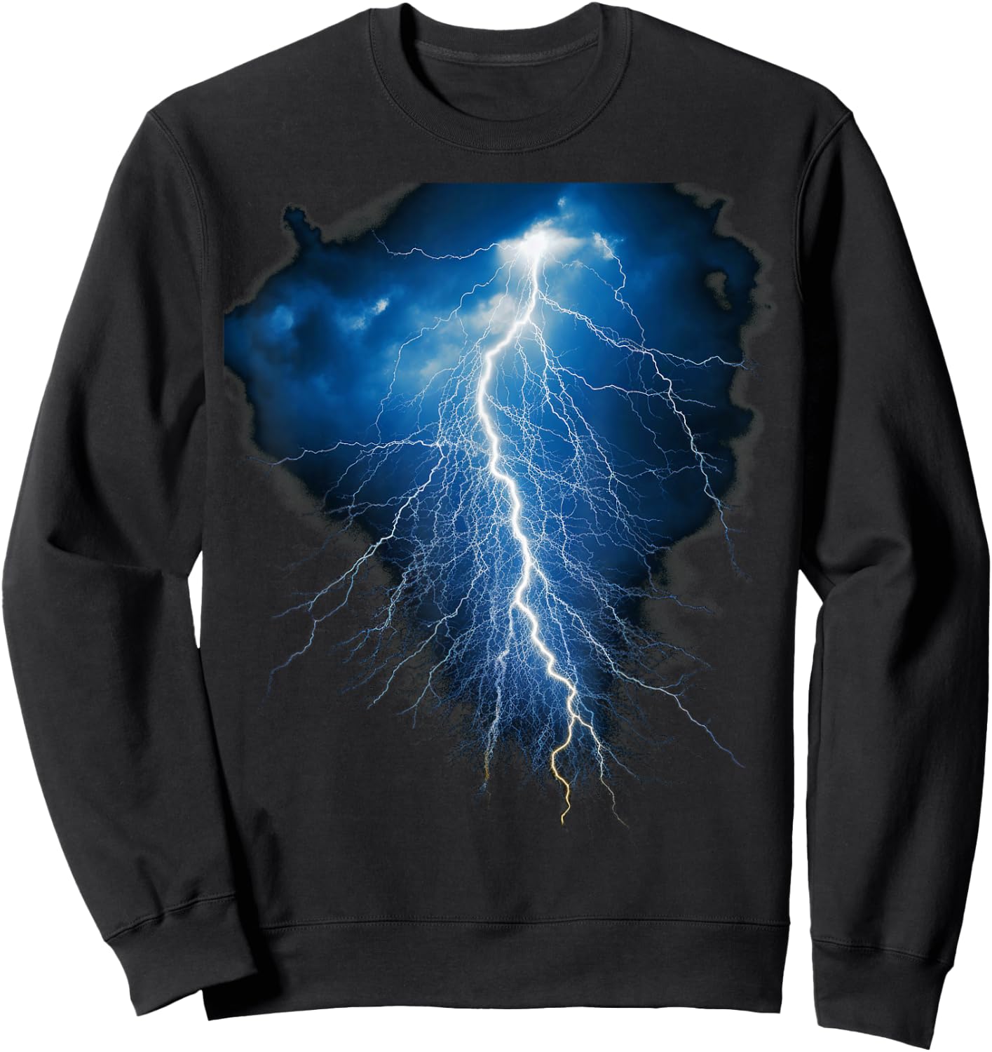 BLITZ: Donner, Blitz und Blitz, Sturm, Wolkenschläge Sweatshirt - Sweatshirt | Black