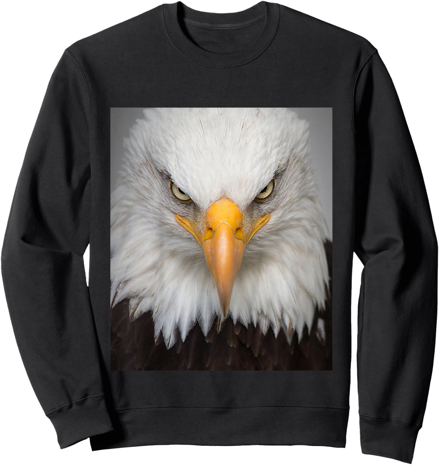 Kids Patriotic USA American Bald Eagle Sweatshirt - Sweatshirt | Black