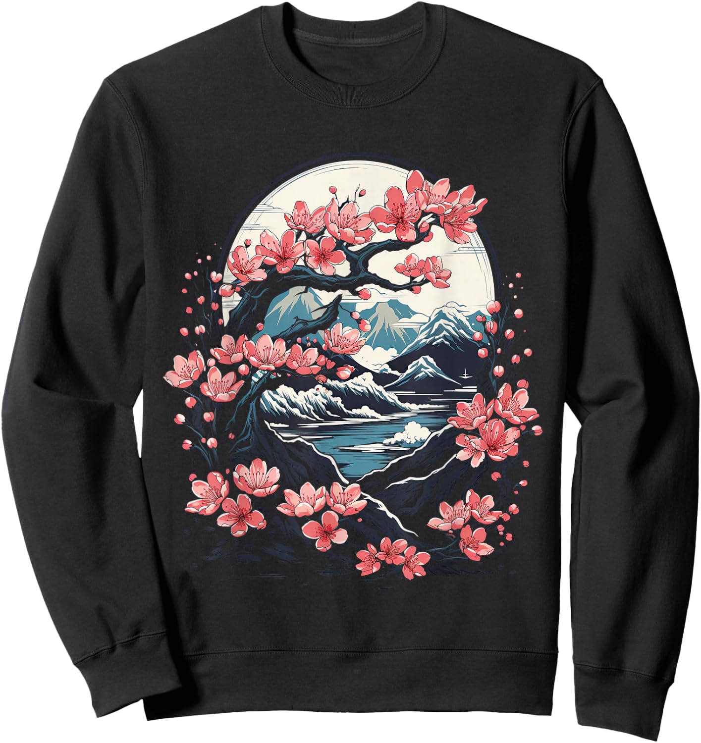 Kirschblüten japanischer Baum Cherry Blossom Sweatshirt - Sweatshirt | Black