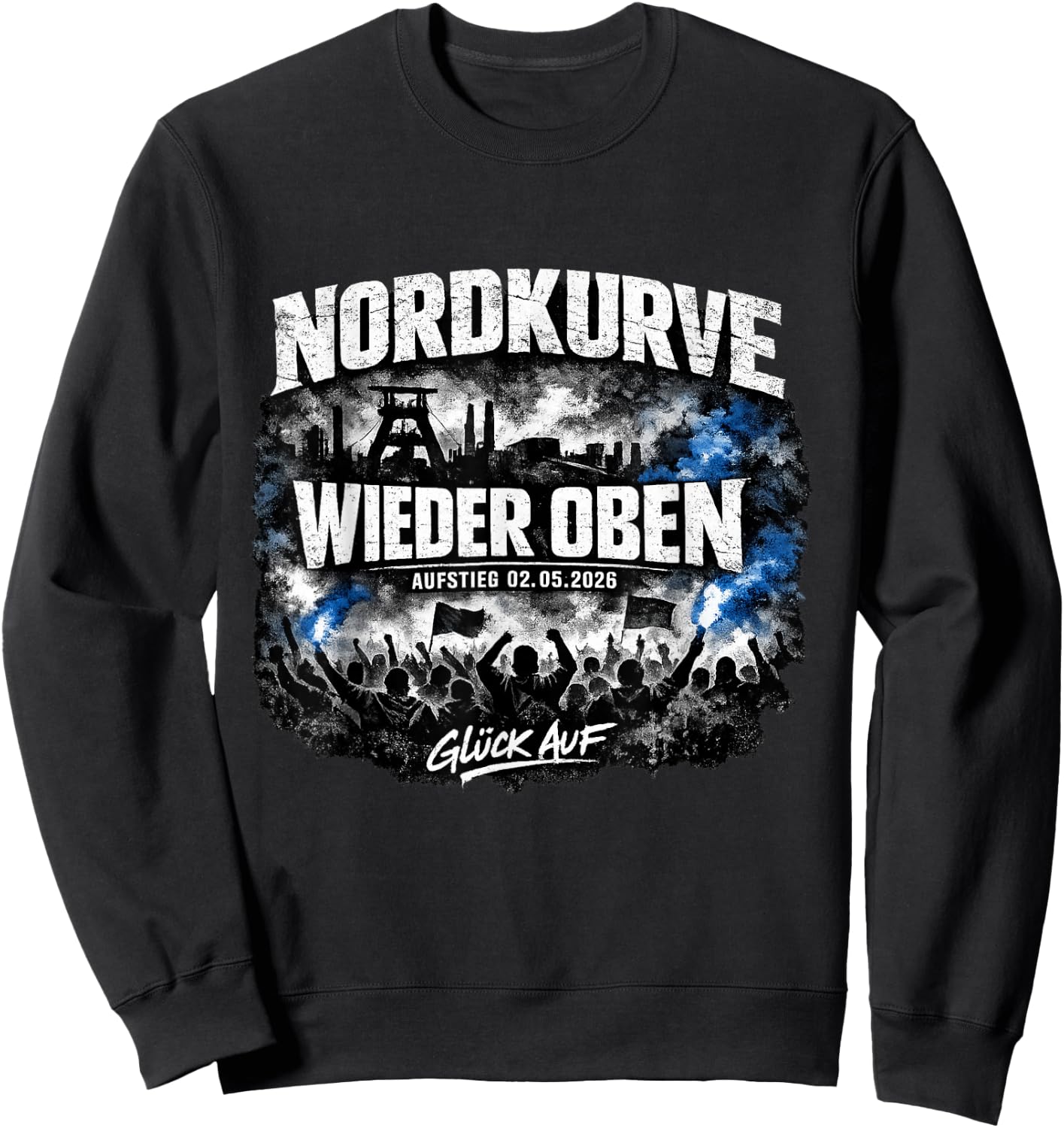 Ruhrpott Fußball Aufstieg Gelsenkirchen Fan 2026 Sweatshirt - Sweatshirt | Black
