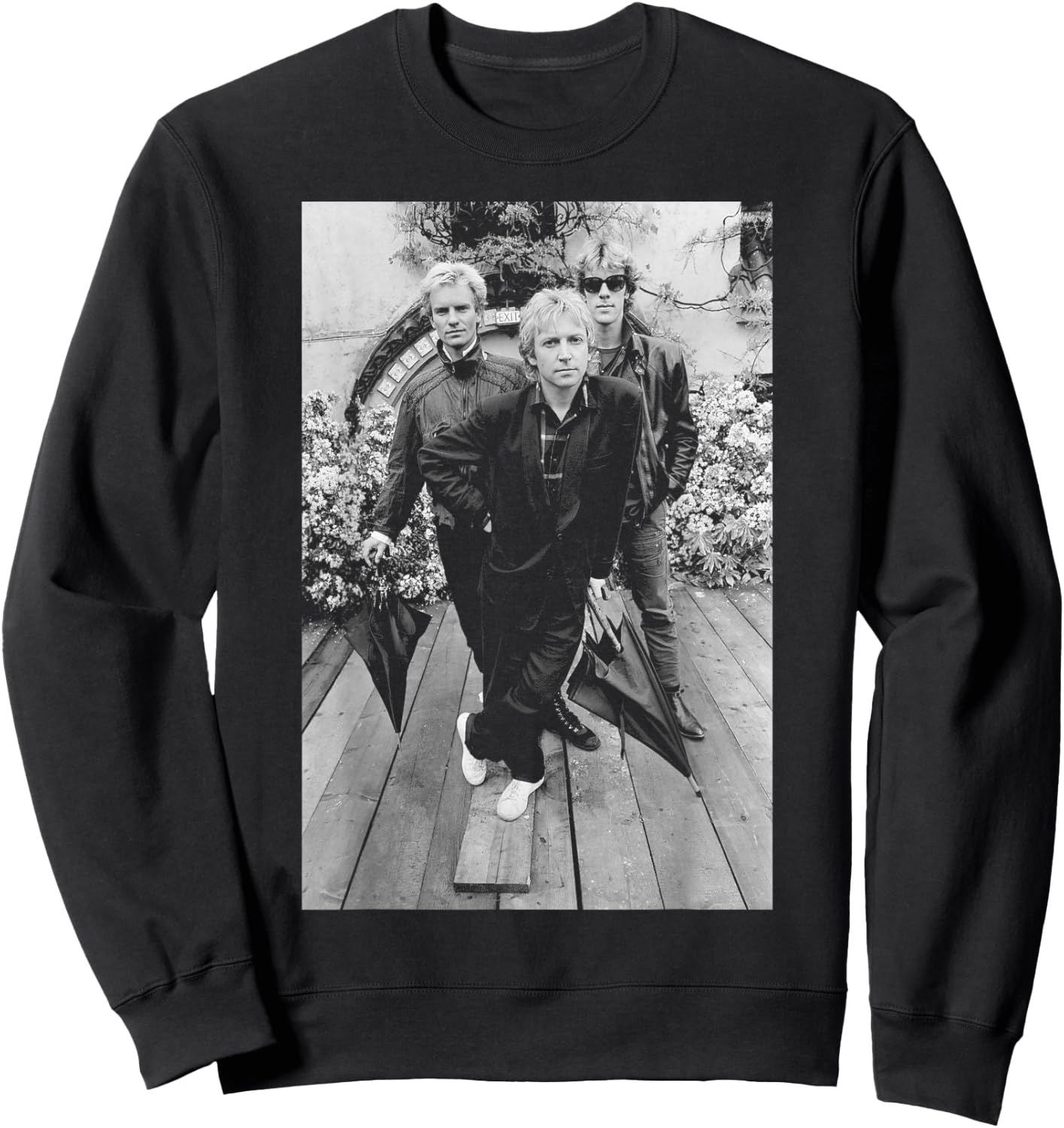 Photo of the promotional group The Police Synchronicity, 1983 Sweatshirt - Sweatshirt | Black