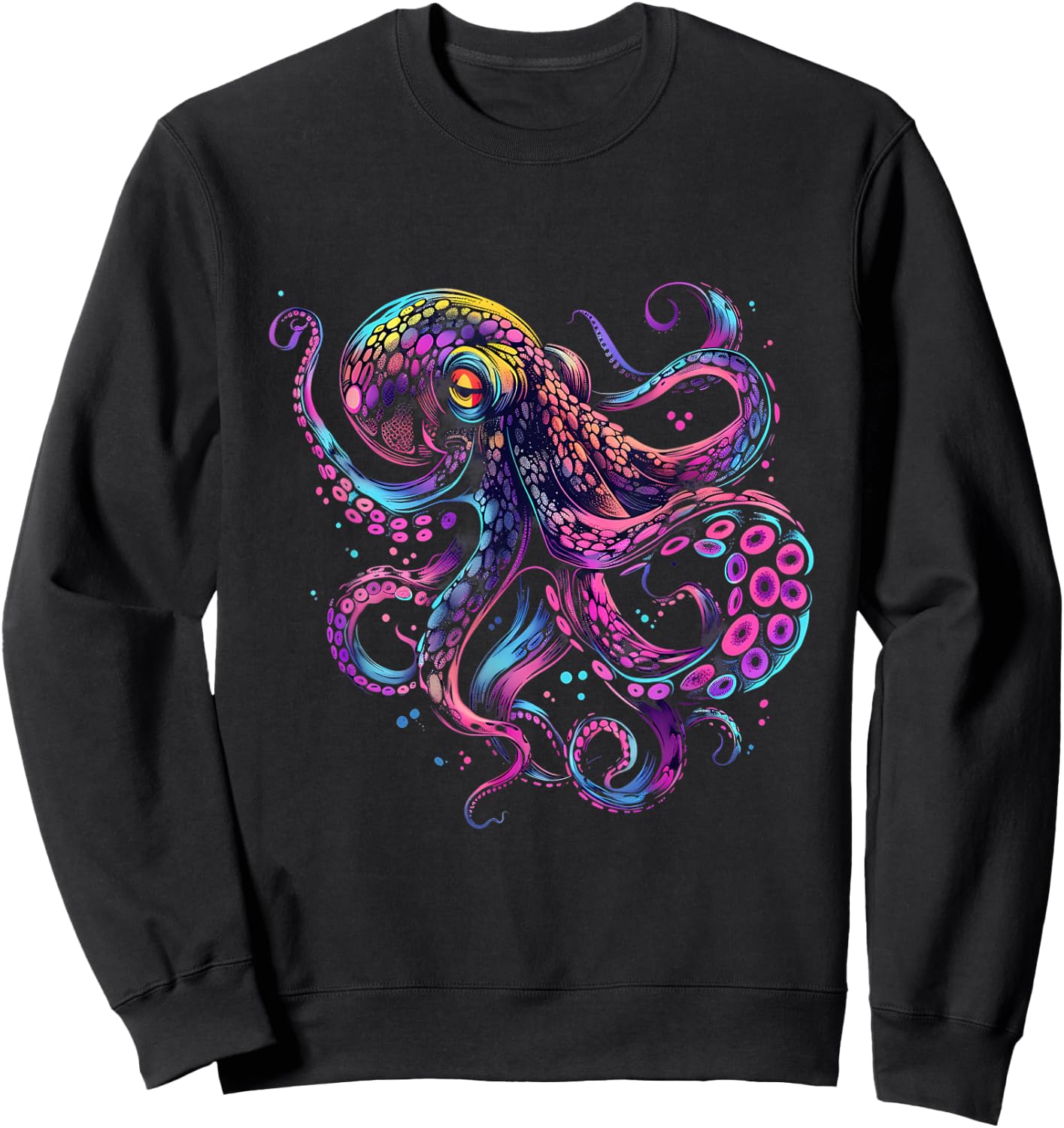 Ocean Sea Octopus Marine Mammal Kraken Sea Ocean Animal Sweatshirt - Sweatshirt | Black