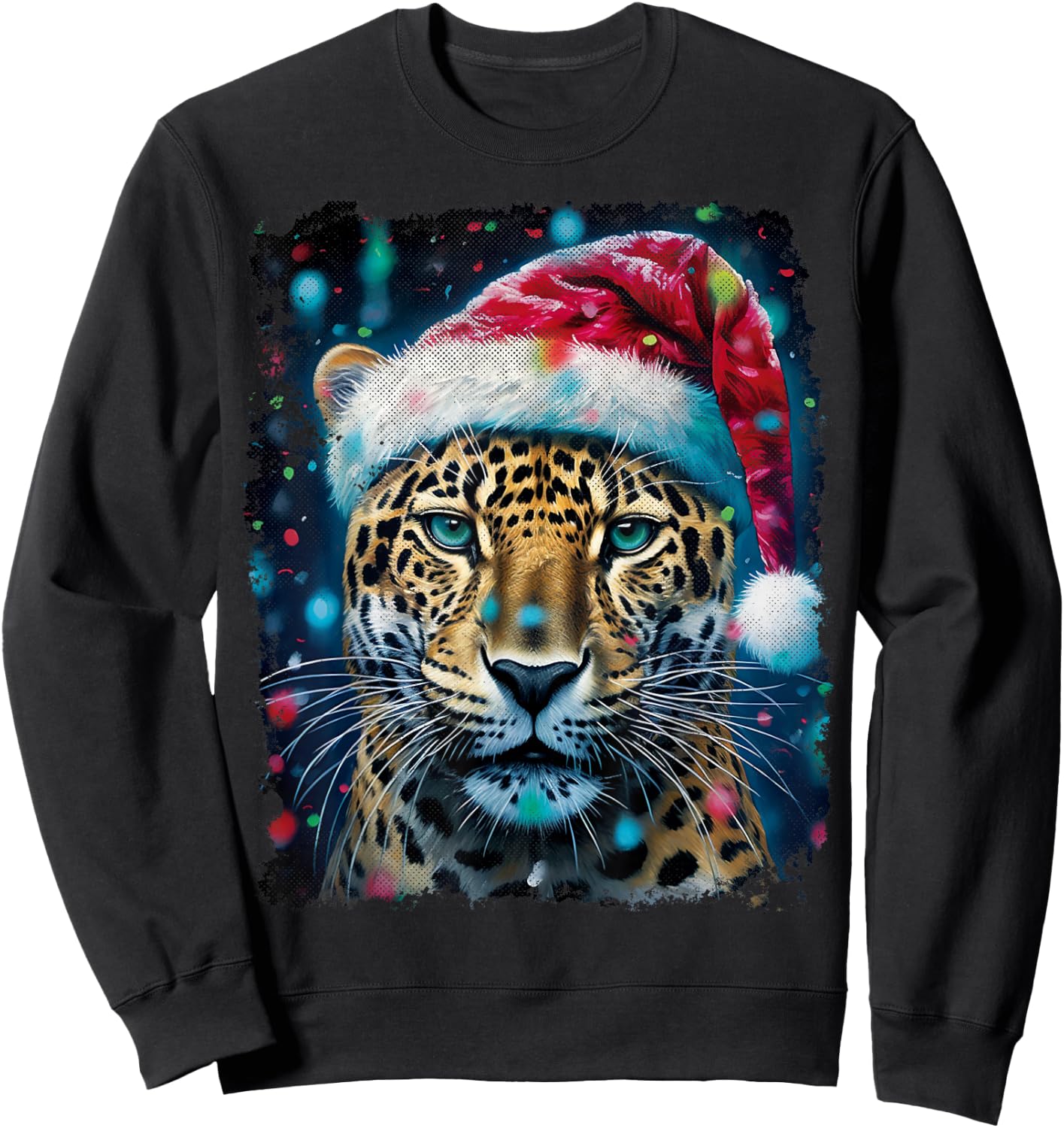 Vintage Jaguar Christmas Sweatshirt - Sweatshirt | Black