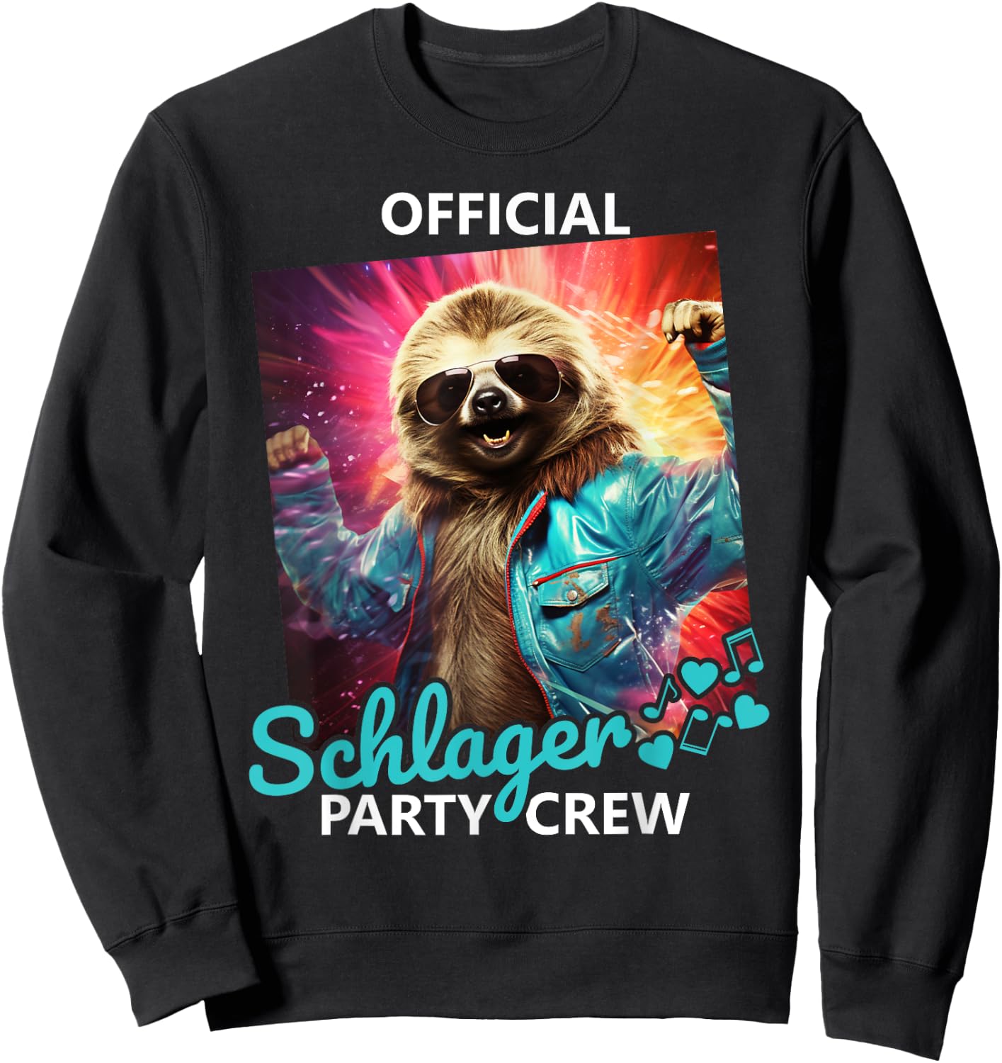 Official Schlager Party Crew Sweatshirt - Sweatshirt | Black