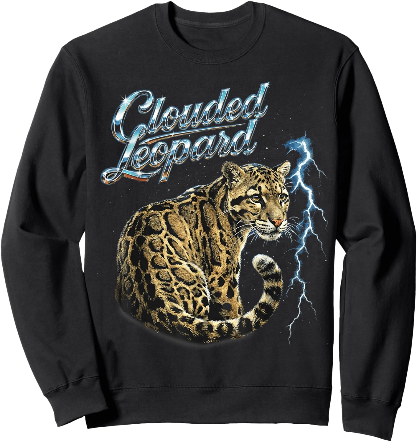 Clouded Leopard Sweatshirt - Sweatshirt | Black