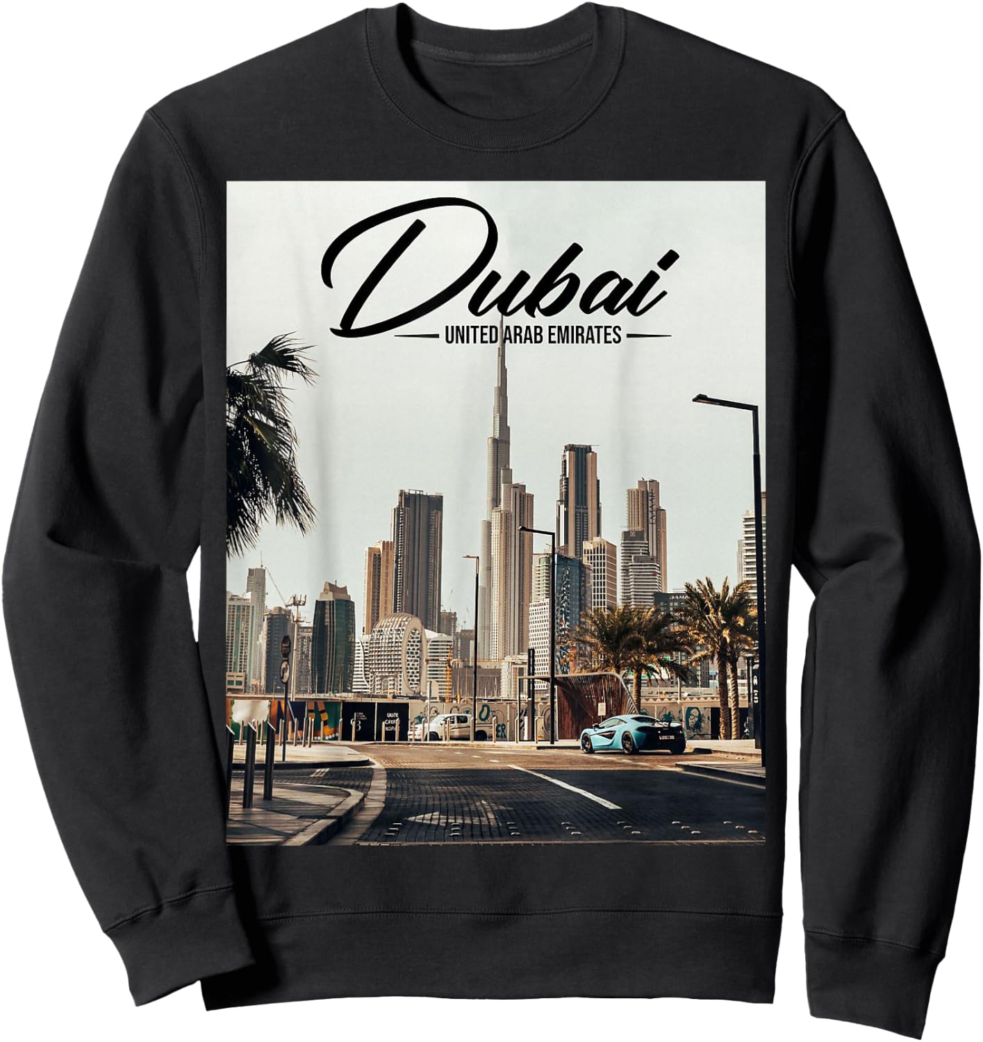 Iconic Skyline Dubai Sweatshirt - Sweatshirt | Black