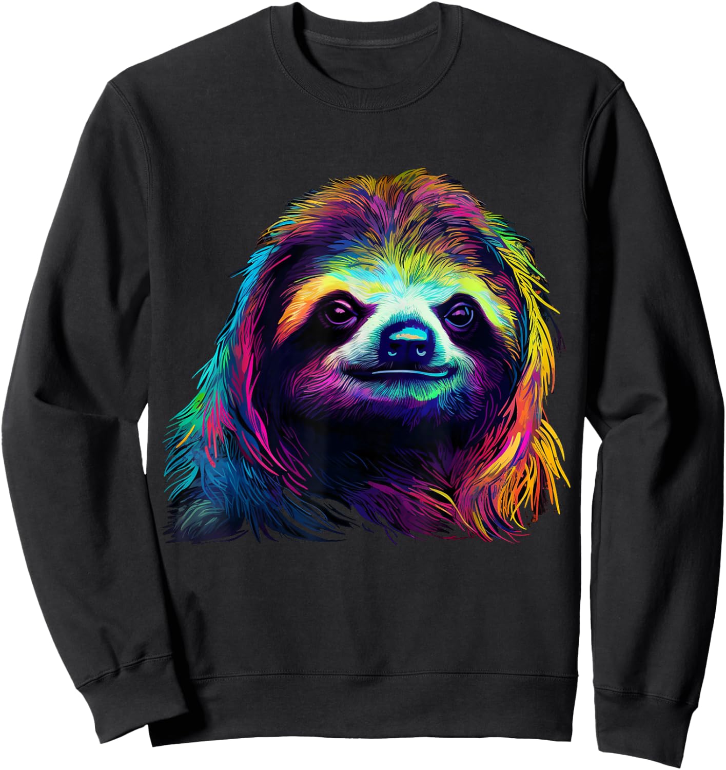 Sloth Artwork - Animal Lovers Art Animal Sloth Sweatshirt - Sweatshirt | Black