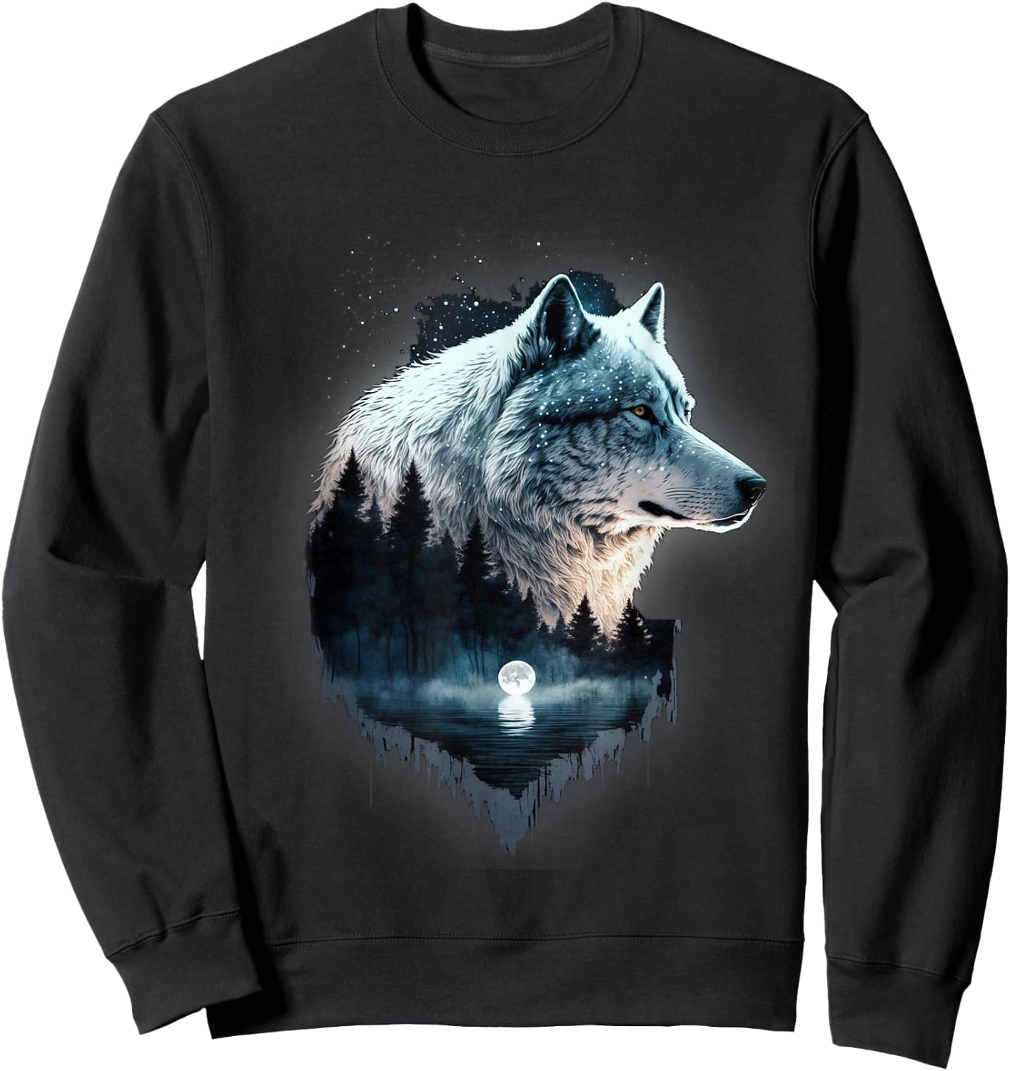 Kids Wolf Women's Wolf Girl Wolf Costume Love Wolf , black Sweatshirt - Sweatshirt | Black