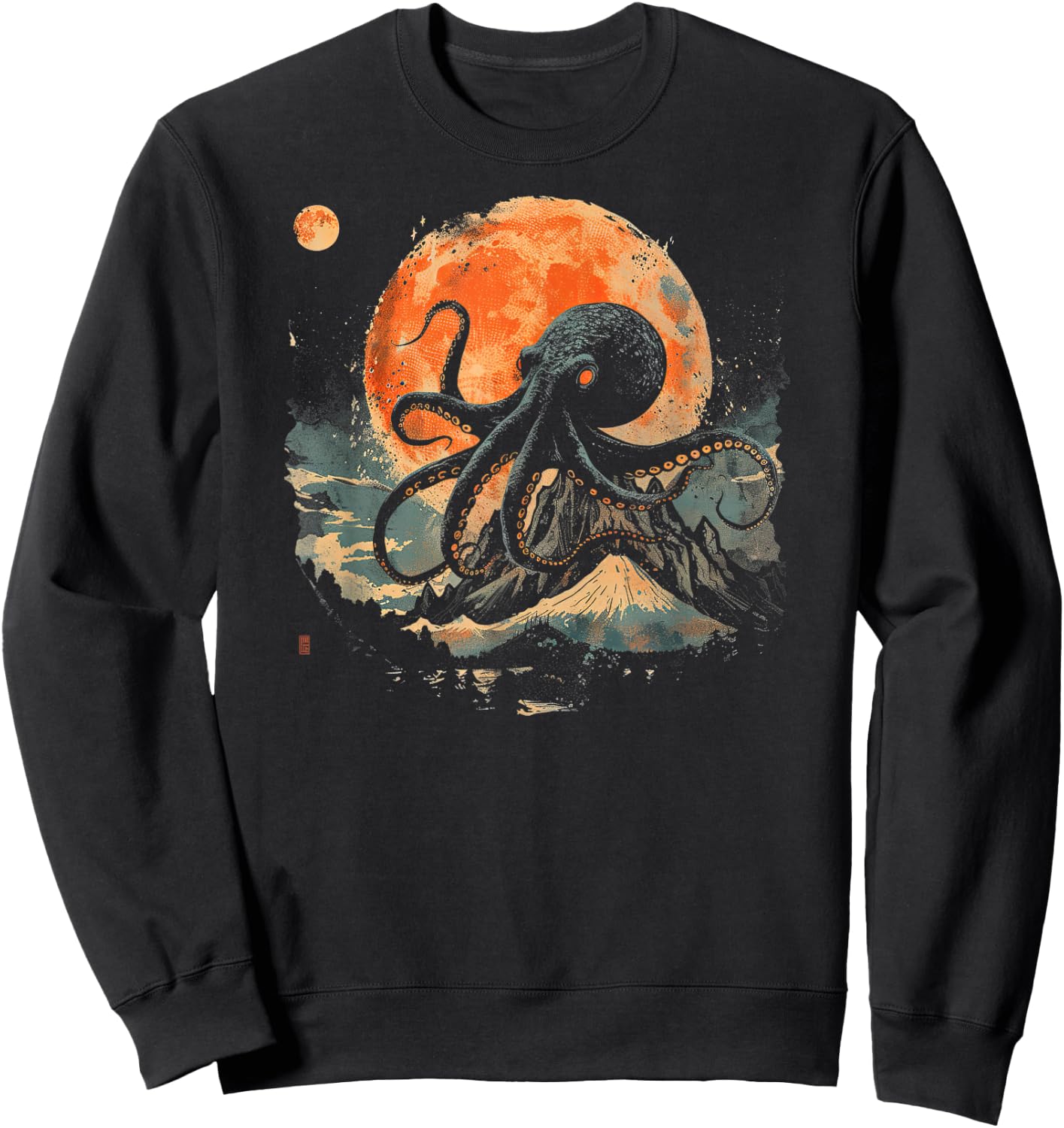 Octopus Shirt / City-Inspired Sweatshirt - Sweatshirt | Black