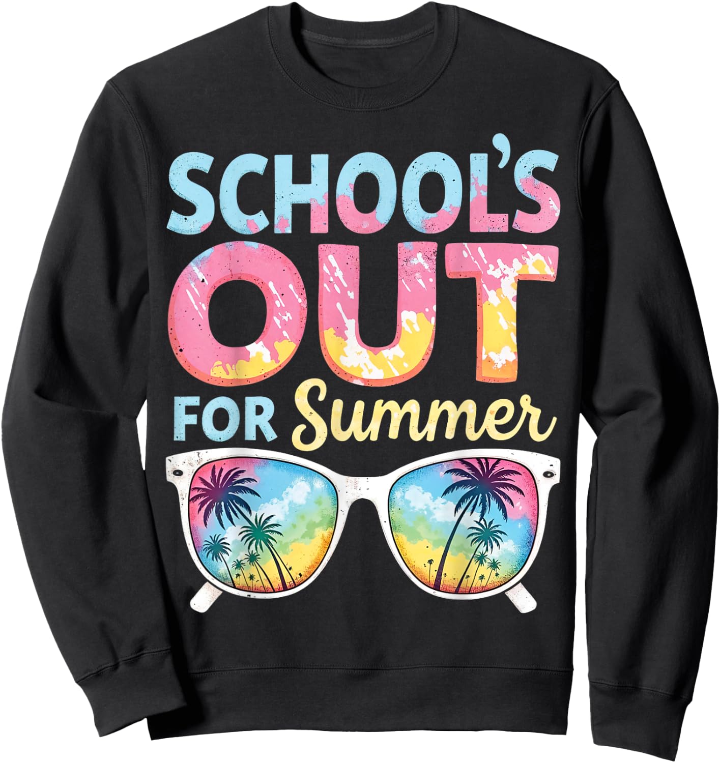 School's Out For Summer last Day Of School Vacation Girls Sweatshirt - Sweatshirt | Black
