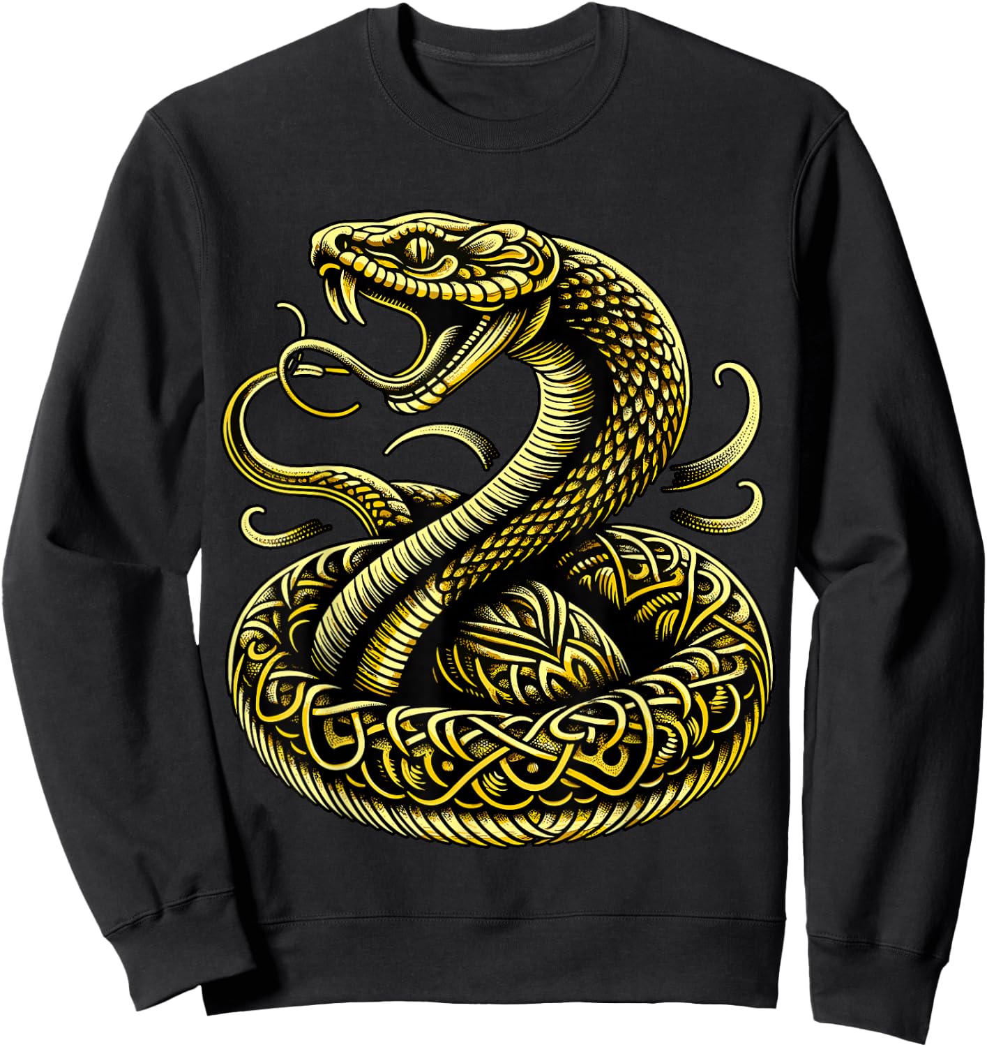 Golden Snake Sweatshirt - Sweatshirt | Black