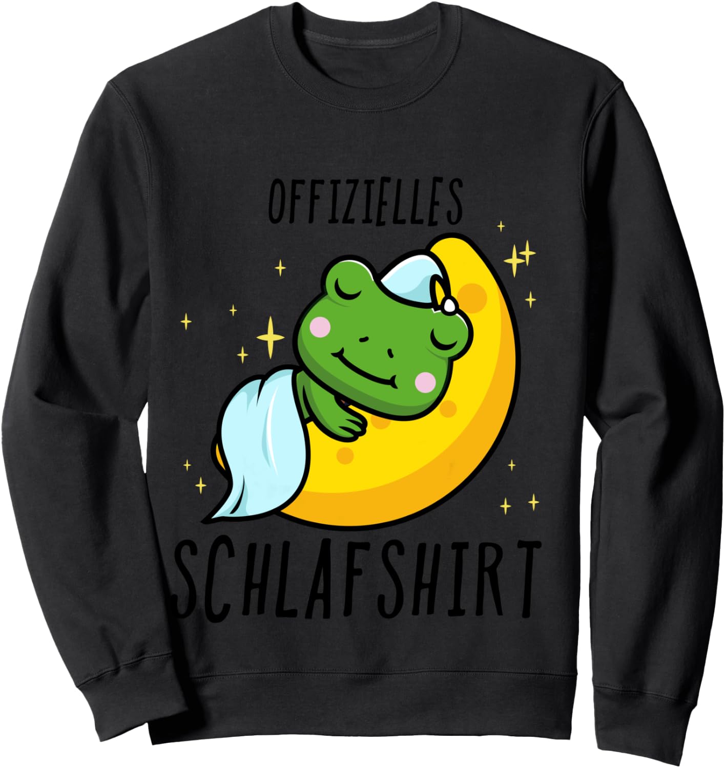 Frog Pyjamas Shirt, blue, s Sweatshirt - Sweatshirt | Black