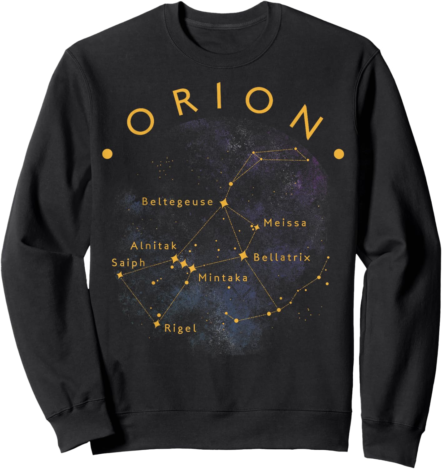 Orion Constellation Astronomy Lover Stargazing Sweatshirt - Sweatshirt | Black