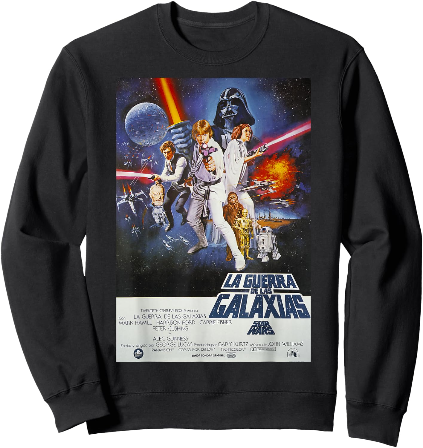 Star Wars Spanish Movie Poster Sweatshirt - Sweatshirt | Black