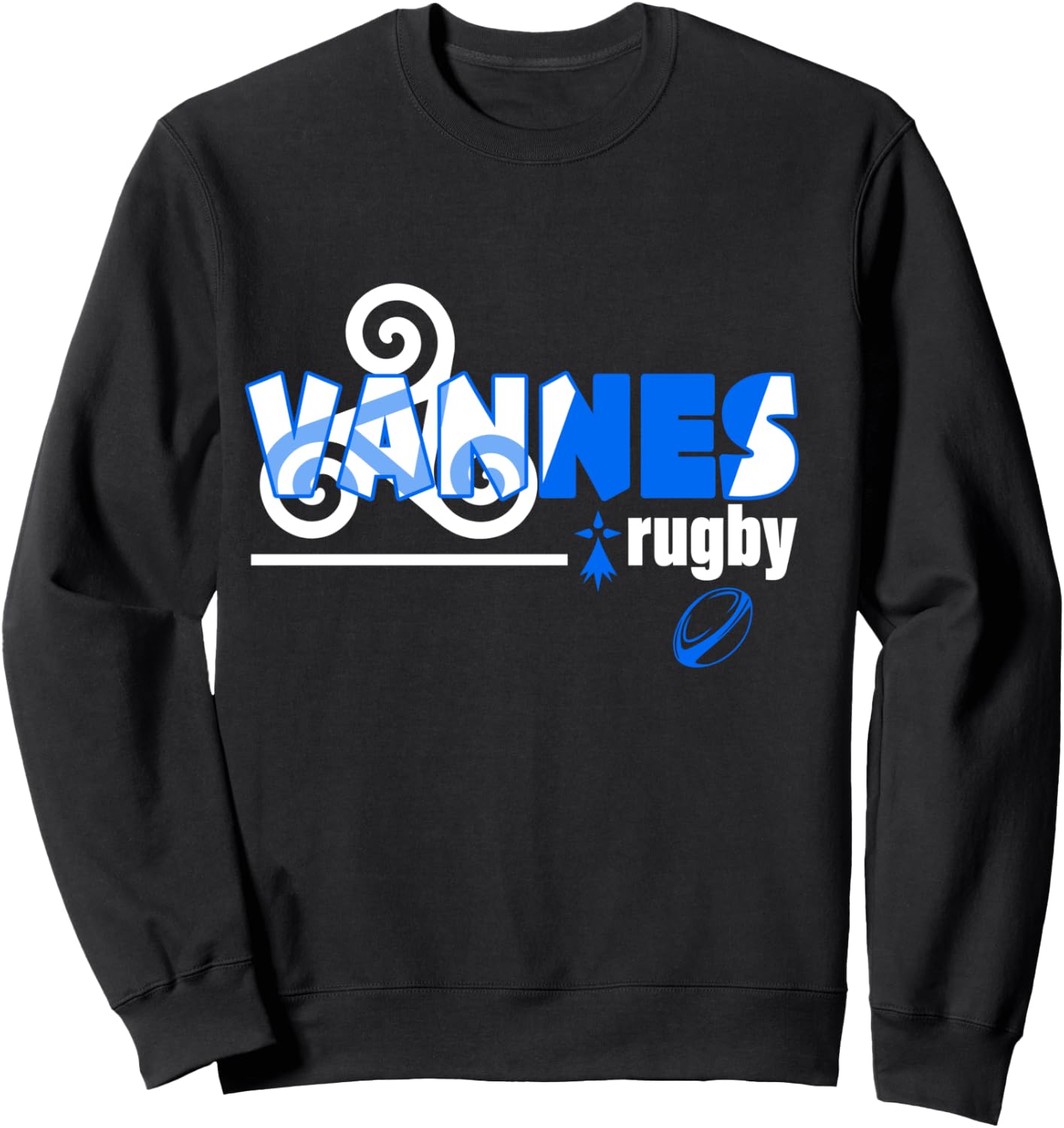 Rugby Valves Support RCV Men Women Children , Black, S Sweatshirt - Sweatshirt | Black