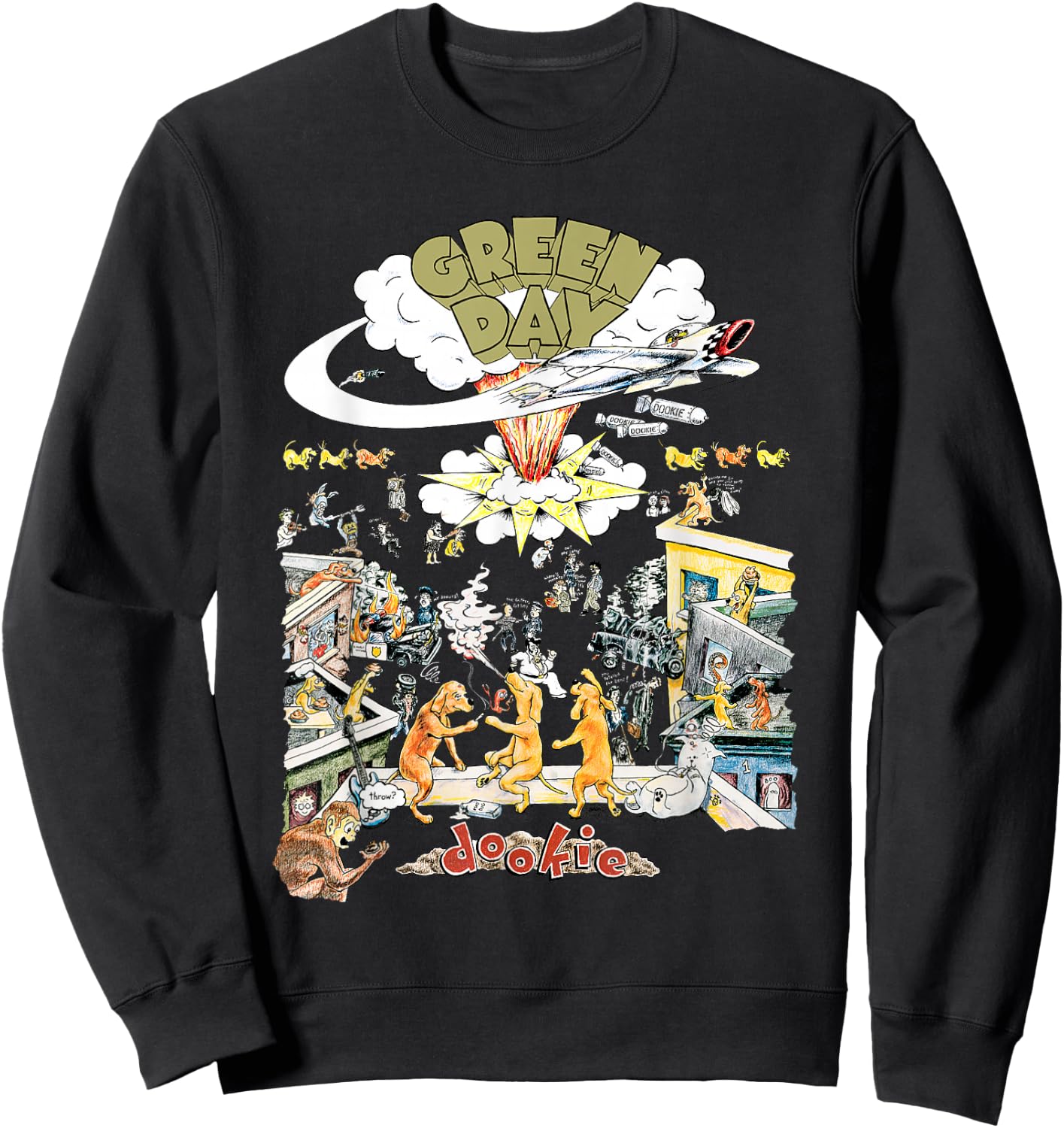 Green Day Dookie Scene Sweatshirt - Sweatshirt | Black