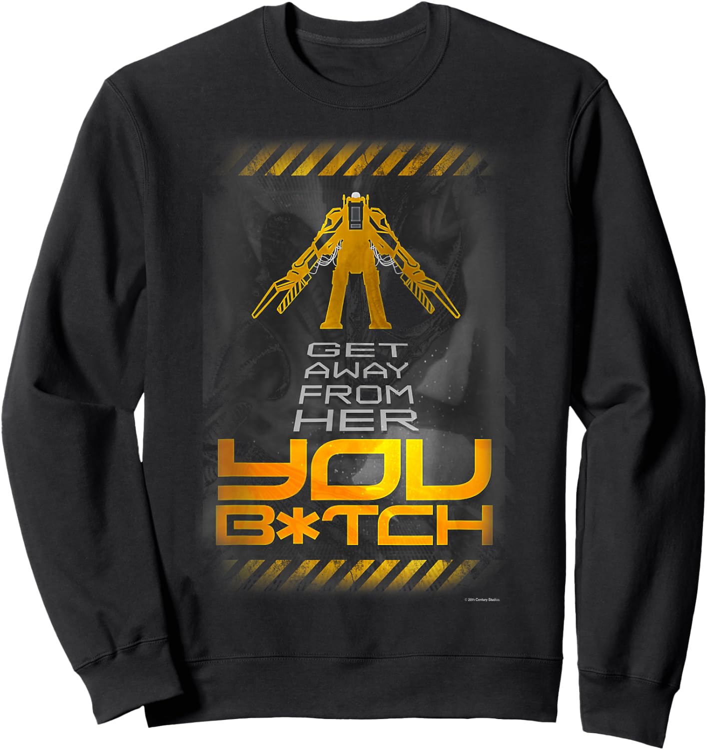 P-5000 Powered Work Loader Get Away From Her Logo Sweatshirt - Sweatshirt | Black