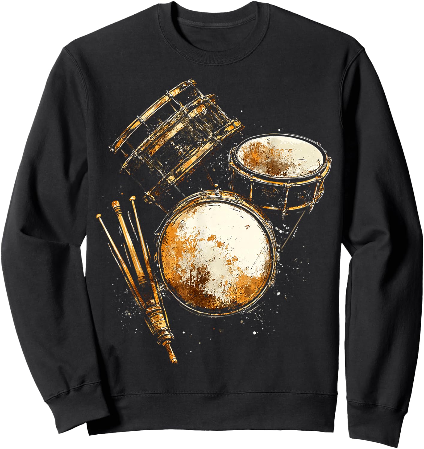 Percussion Music Instrument Graphic Artwork Percussion Sweatshirt - Sweatshirt | Black
