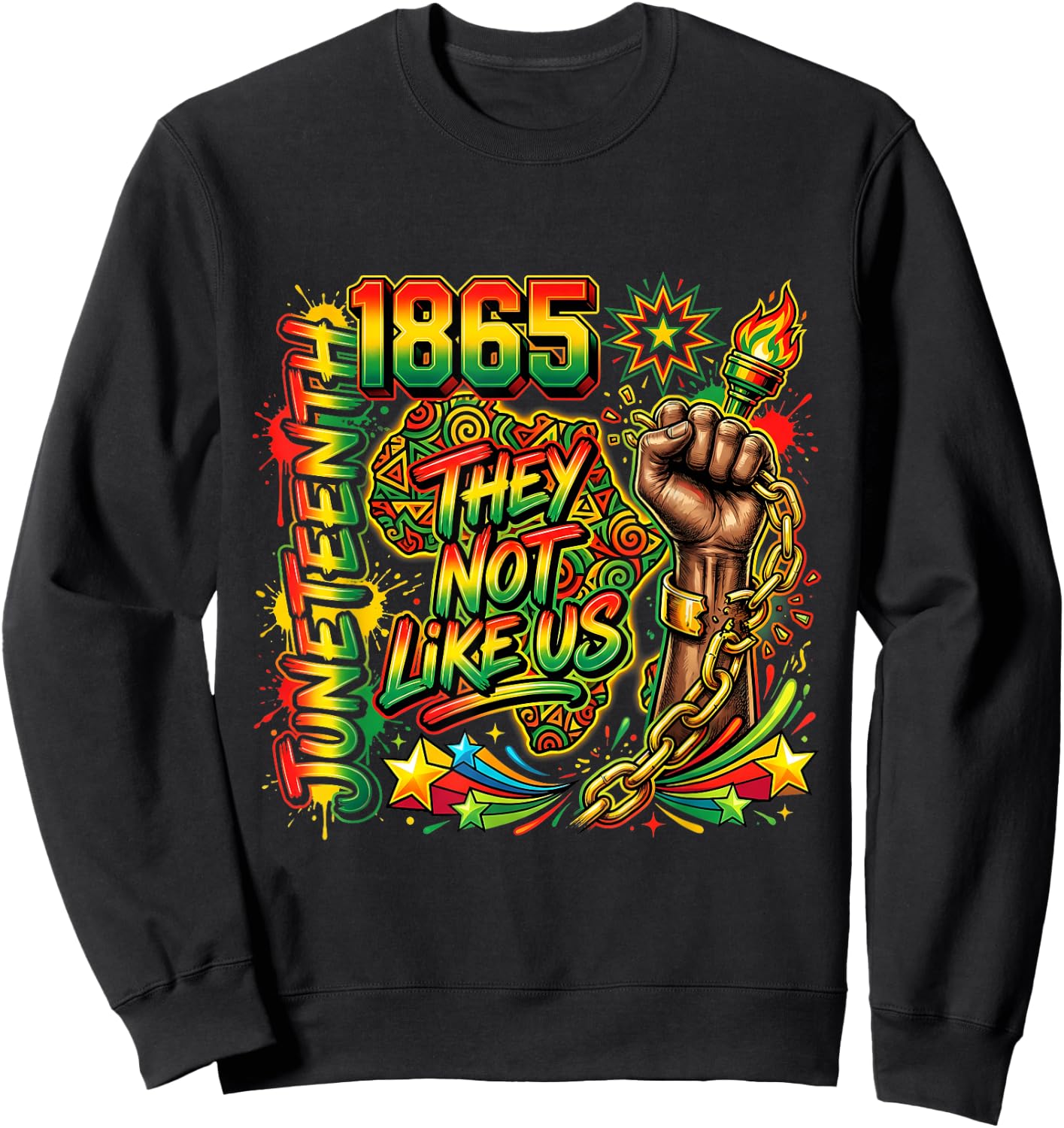 Freedom Day 1865 Black Excellence History Melanin Pride Sweatshirt - Sweatshirt | Black