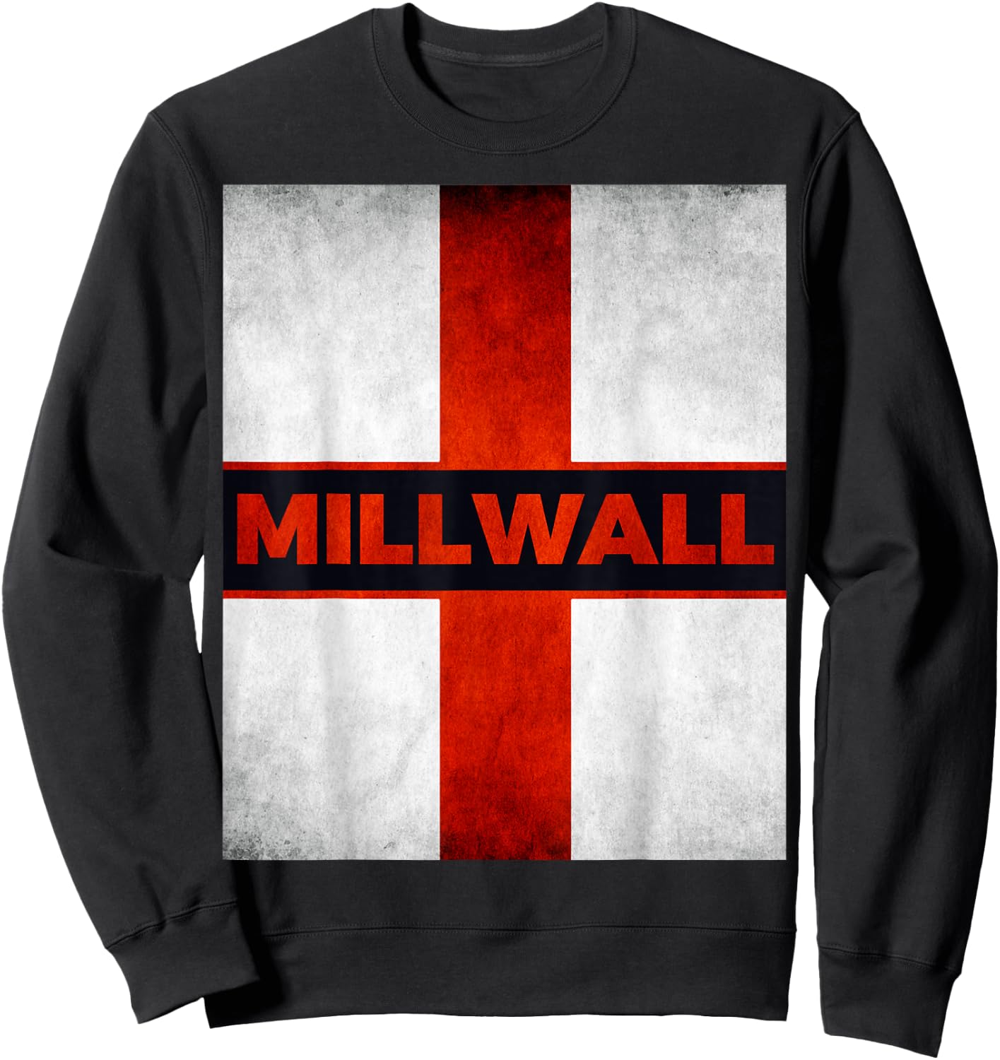 Millwall England Englische Flagge Vintage Sweatshirt - Sweatshirt | Black