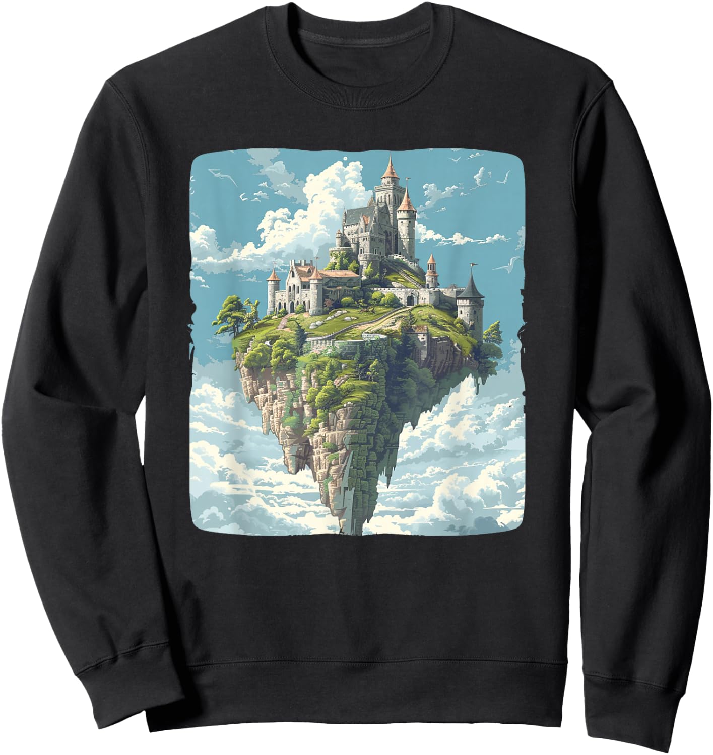 Awesome Castle in the Sky Costume for Boys and Girls Sweatshirt - Sweatshirt | Black
