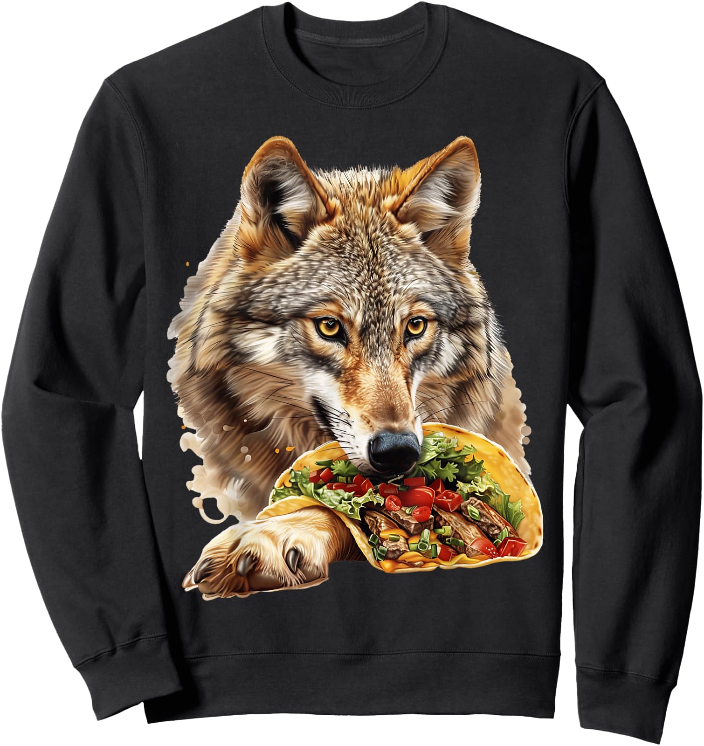 Wolf Tacos Sweatshirt - Sweatshirt | Black