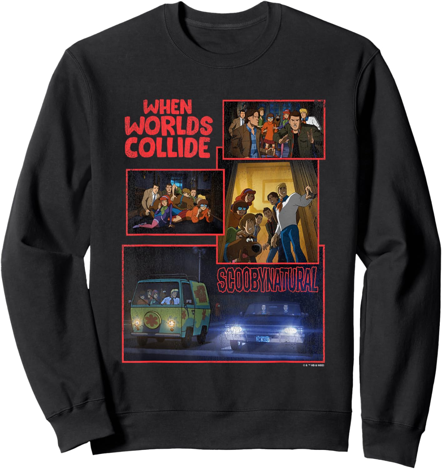 Scooby-Doo Scoobynatural When Worlds Collide Sweatshirt - Sweatshirt | Black