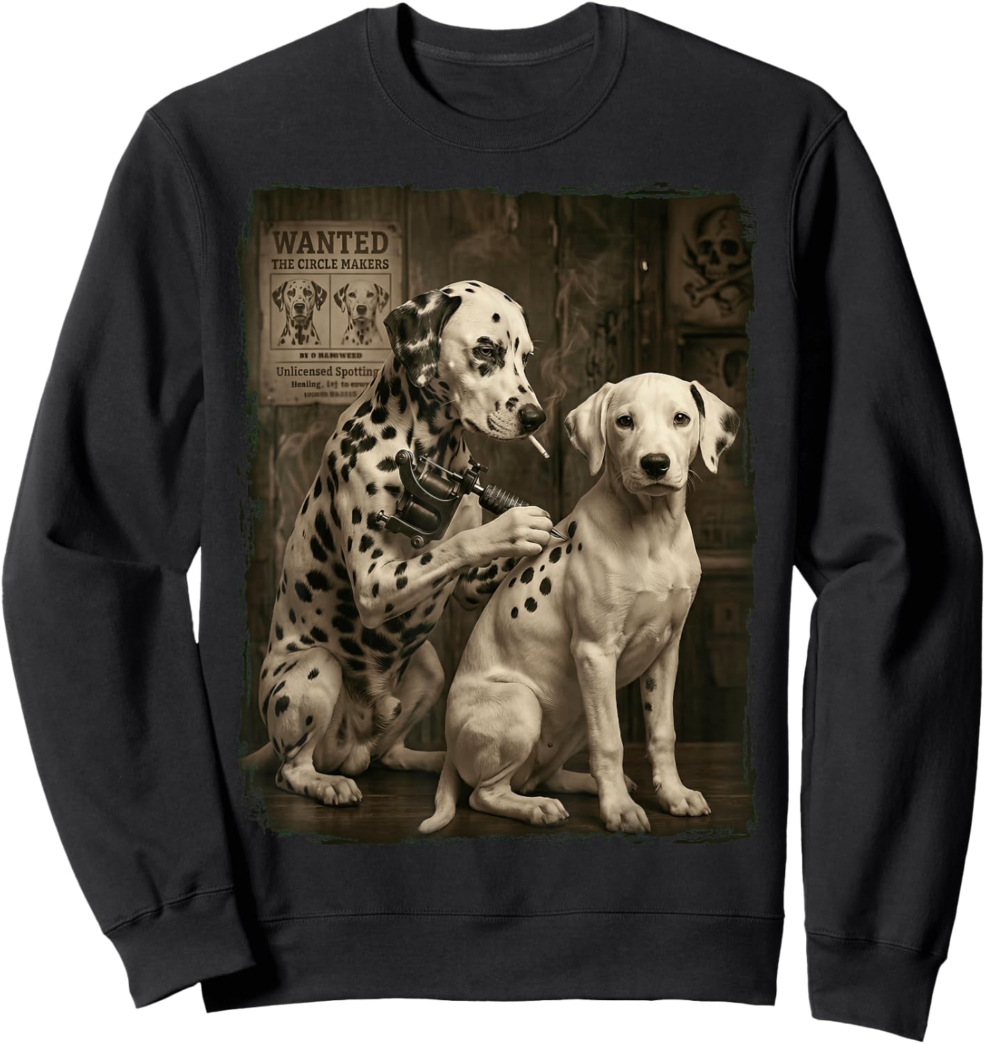 Dalmatian Tattoo Sweatshirt - Sweatshirt | Black